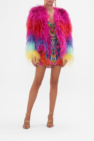 Feather Jacket Dancing With Destiny print by CAMILLA