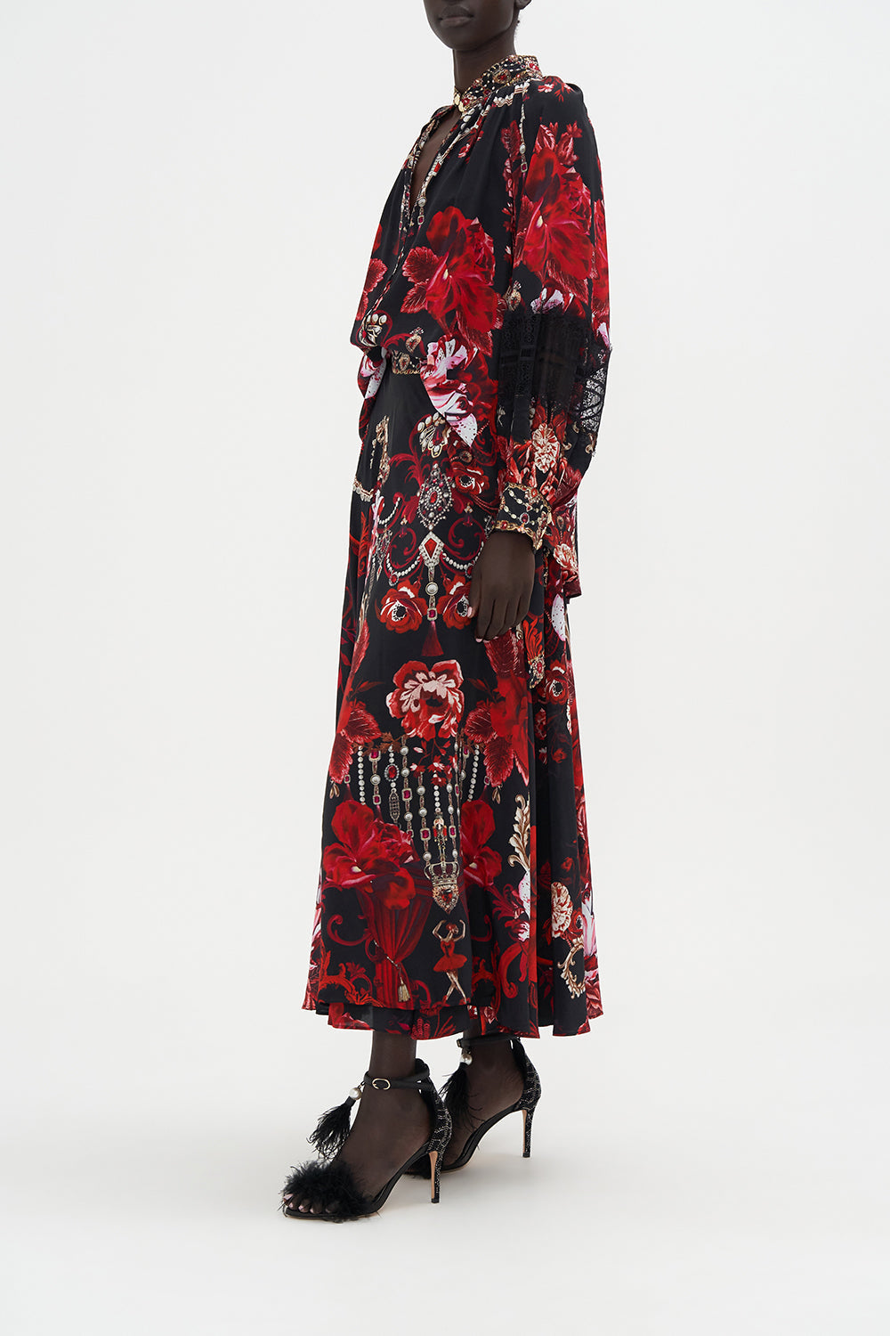 RAGLAN BUTTON UP SHIRT SISTERHOOD OF THE ROSE