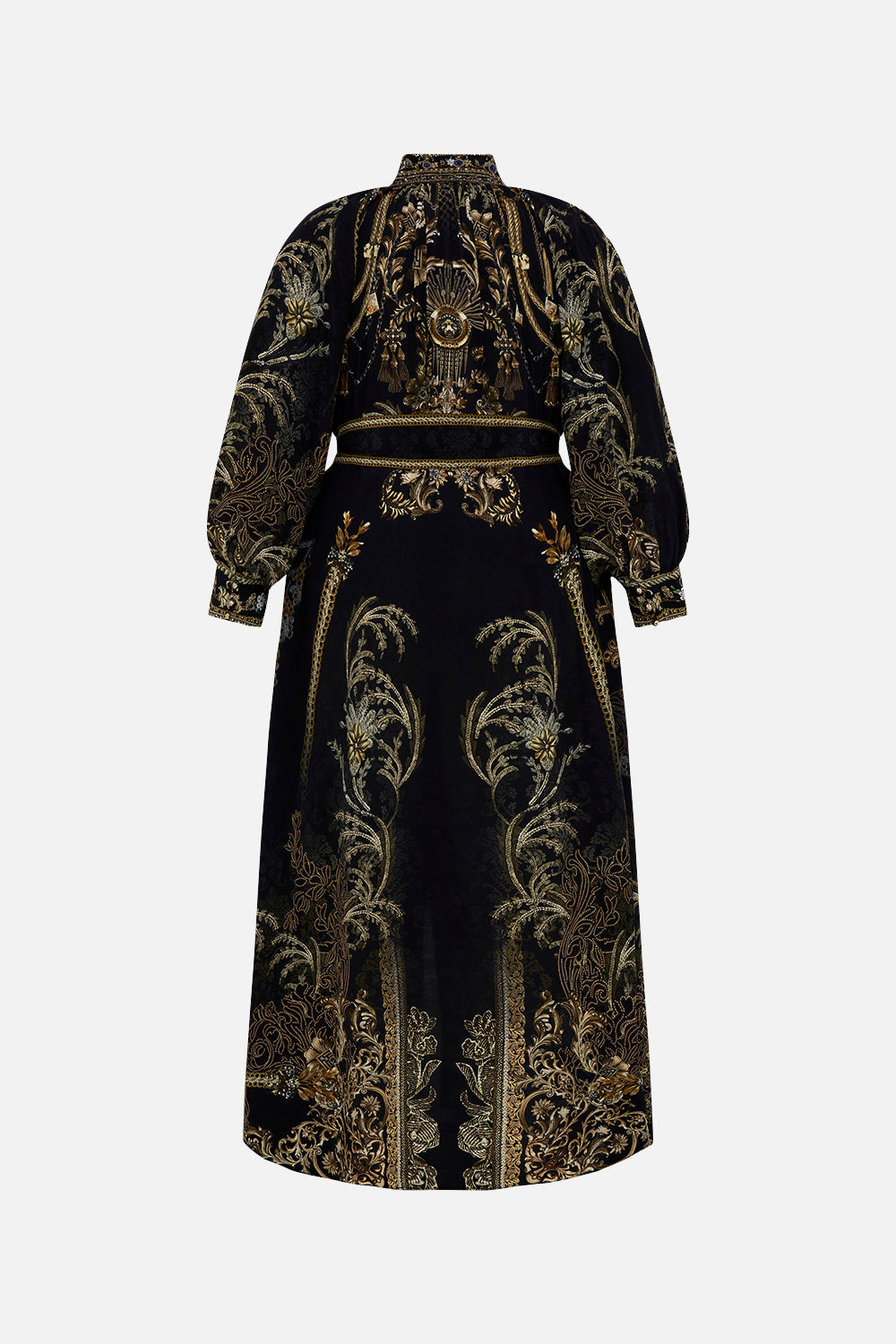 RAGLAN SLEEVE MIDI SHIRT DRESS THE NIGHT IS NOIR