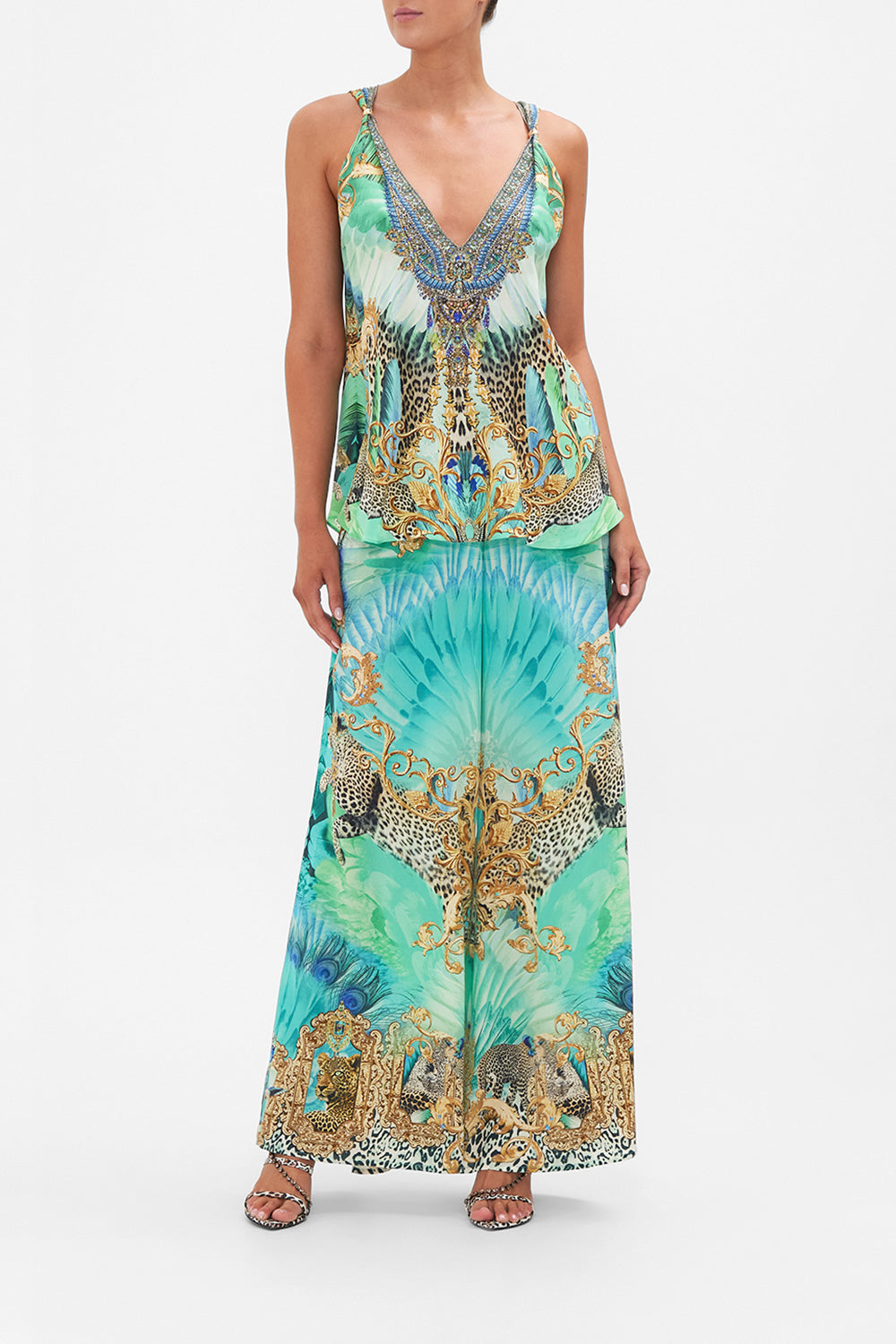 TANK TOP WITH STRAP BEAD DETAIL LAY OF THE LAND