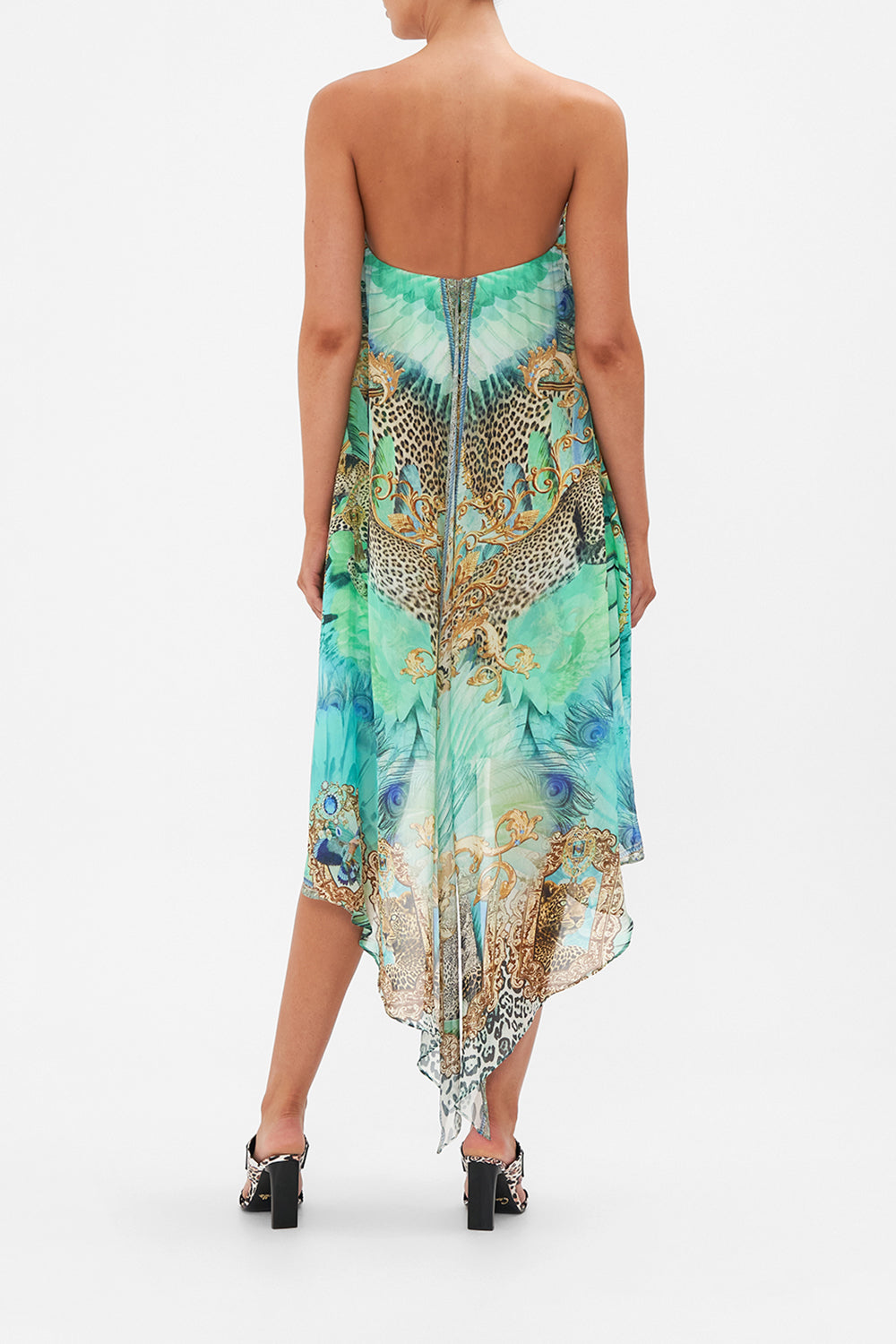 STRAPLESS OVERLAYER DRESS LAY OF THE LAND