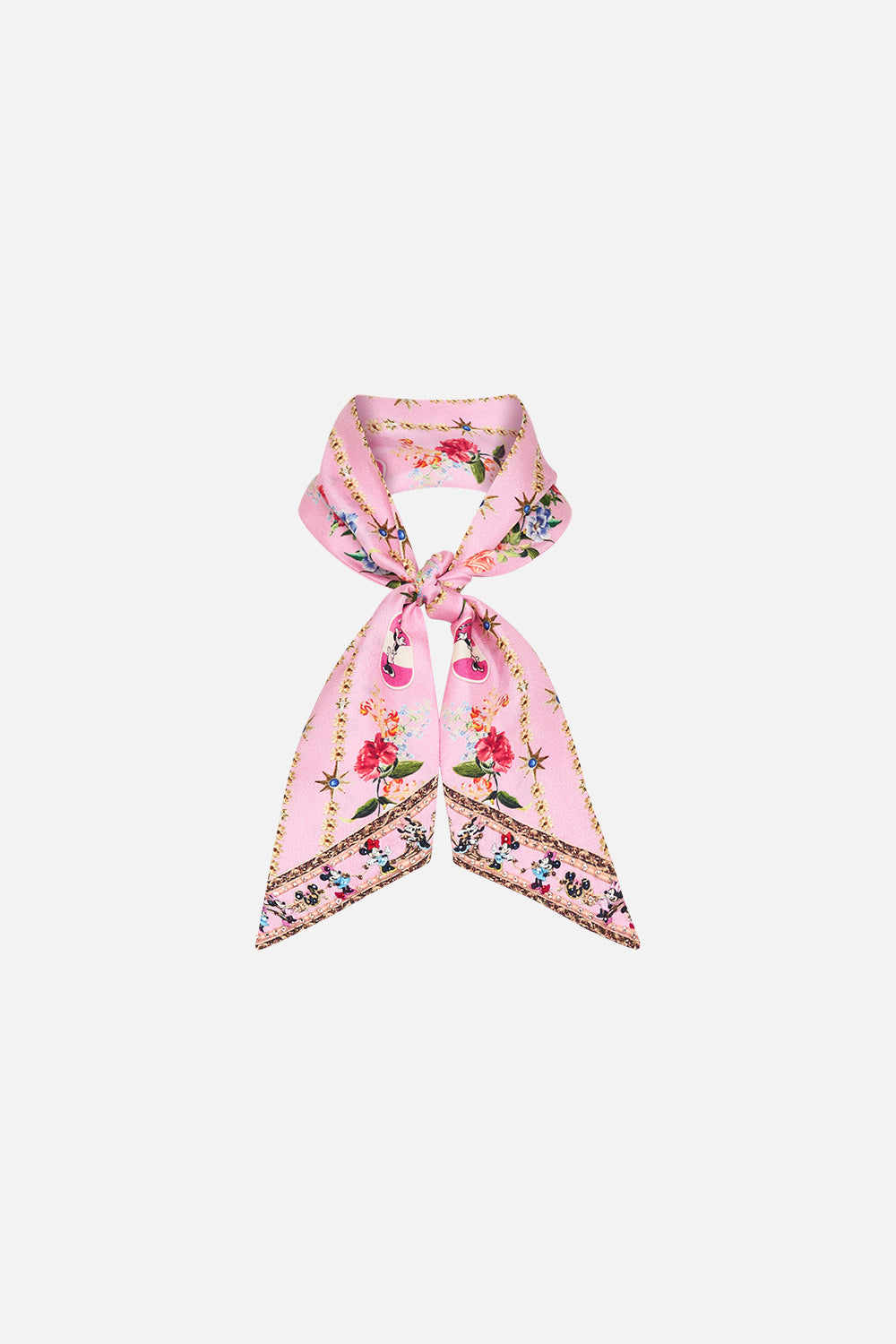 Skinny Neck Scarf Minnie Mouse Magic print by CAMILLA