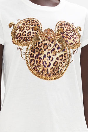 SLIM FIT  ROUND NECK T-SHIRT MICKEY TAKES A TRIP
