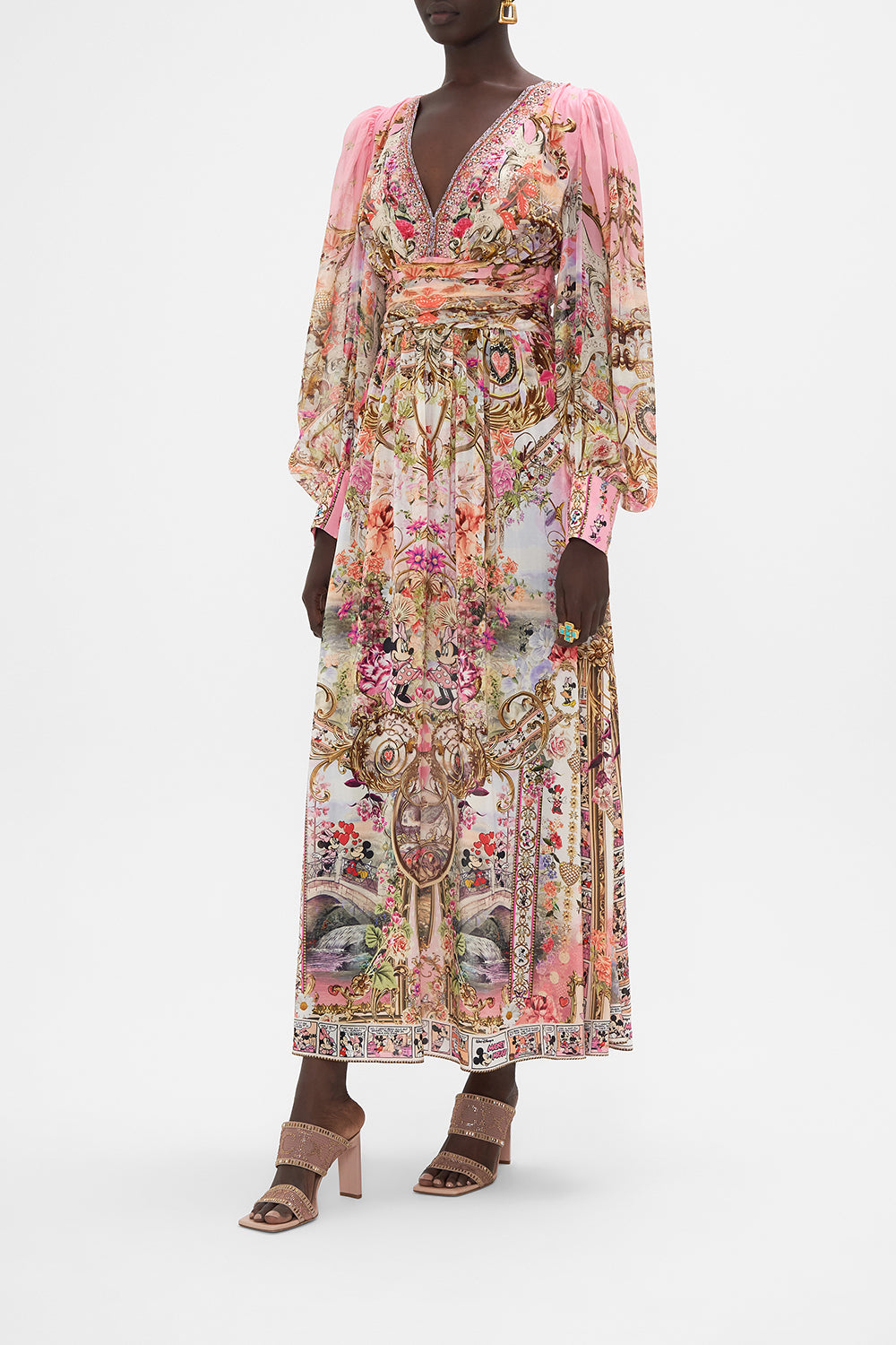 LONG DRESS WITH BLOUSON SLEEVE MINNIE MOUSE MAGIC