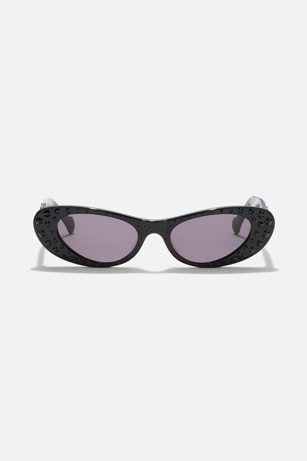 CHAMPAGNE & CAVIAR SUNGLASSES BLACK CRYSTAL