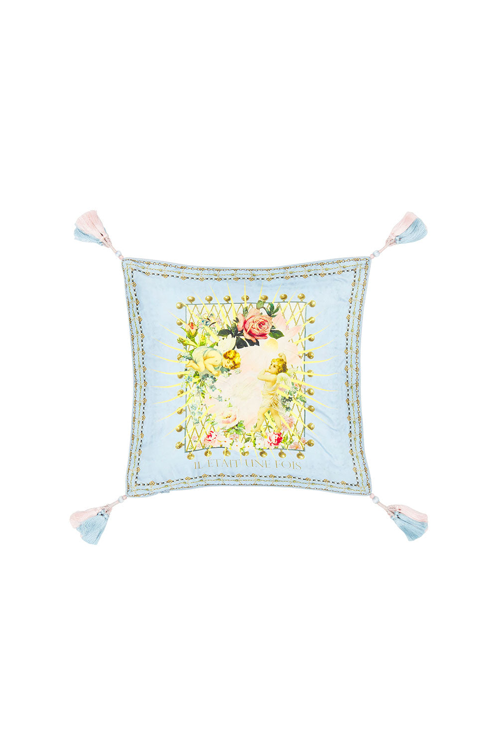 SMALL SQUARE CUSHION VERSAILLES SKY