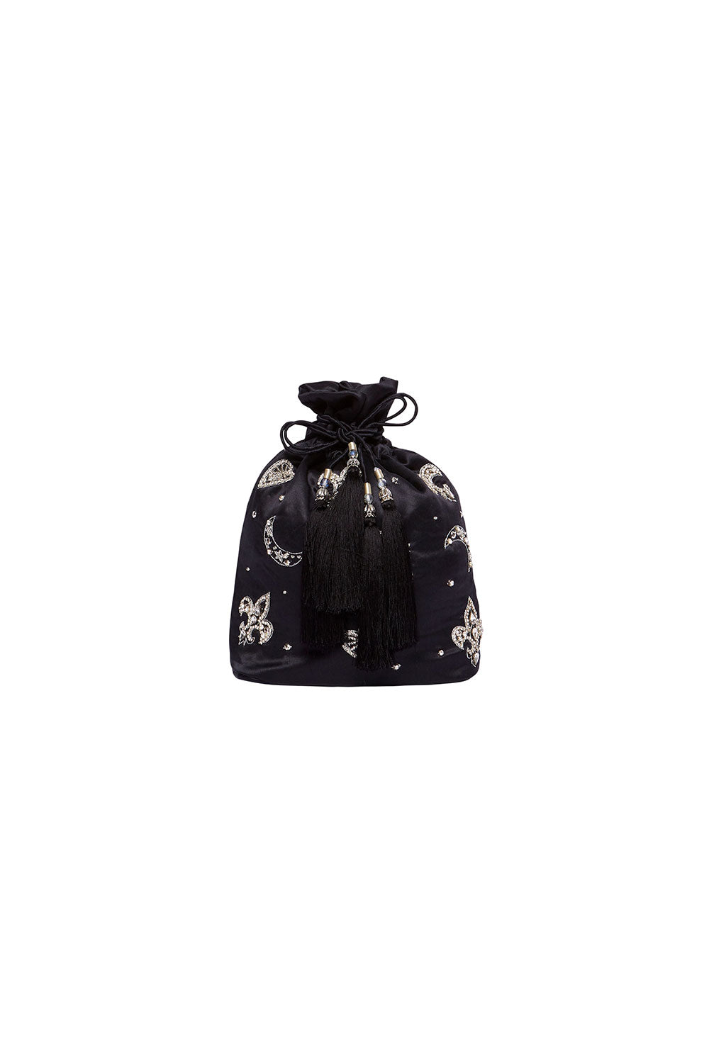 DRAWSTRING POUCH BLACK CONTEMPORARY