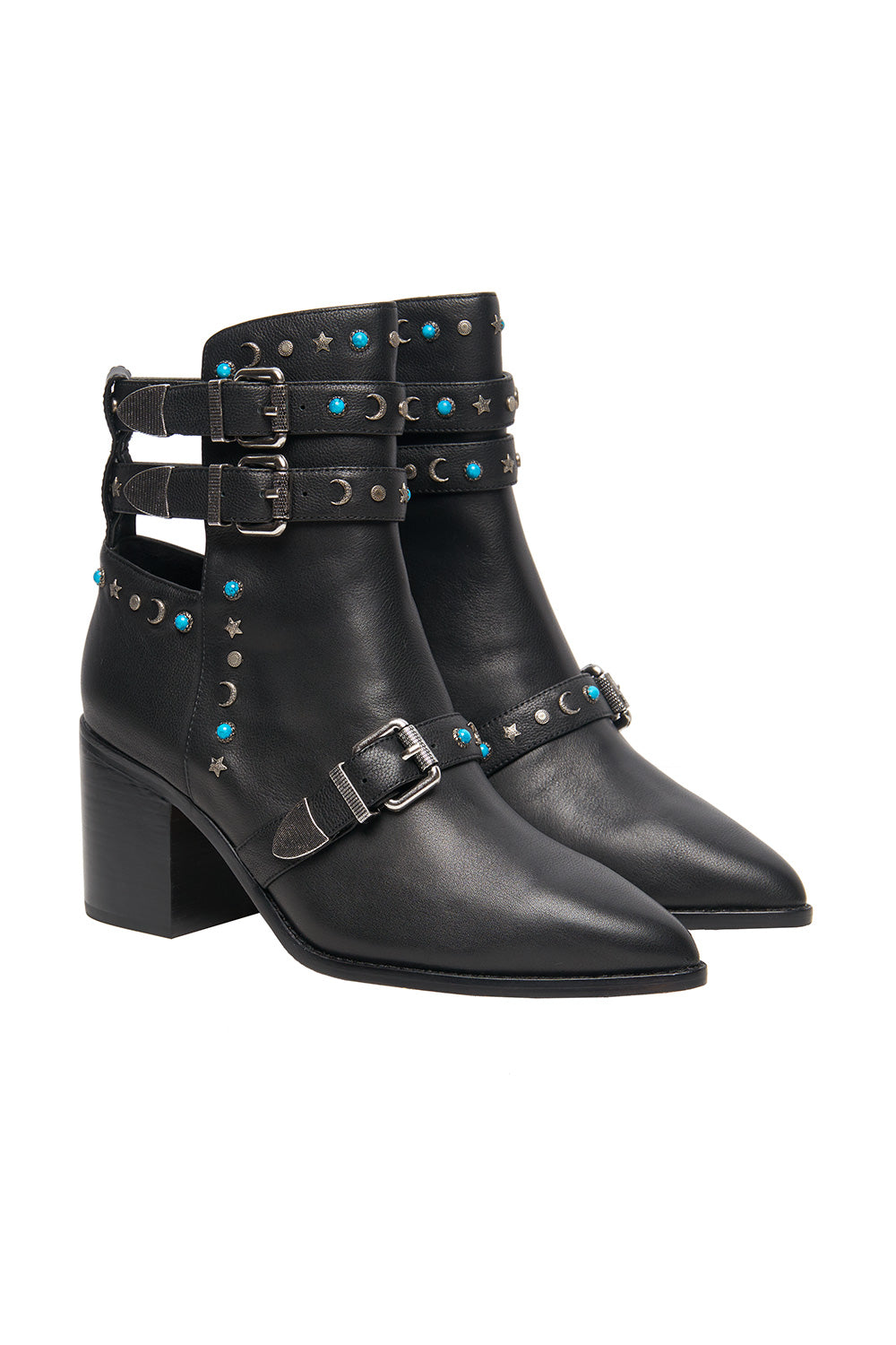 BOHEMIAN STUD BOOT BLACK