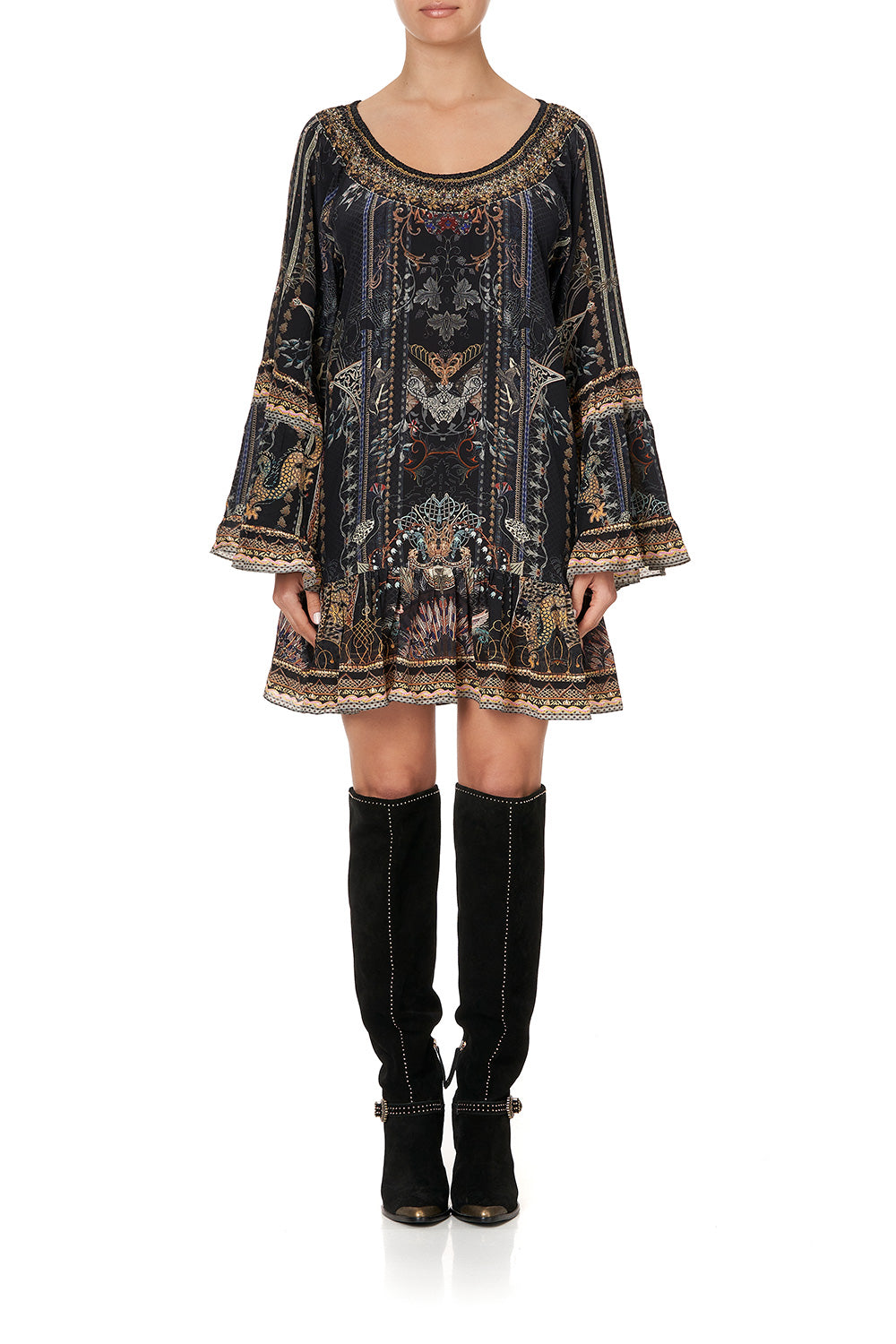 A LINE FRILL DRESS SON OF SEVEN QUEENS