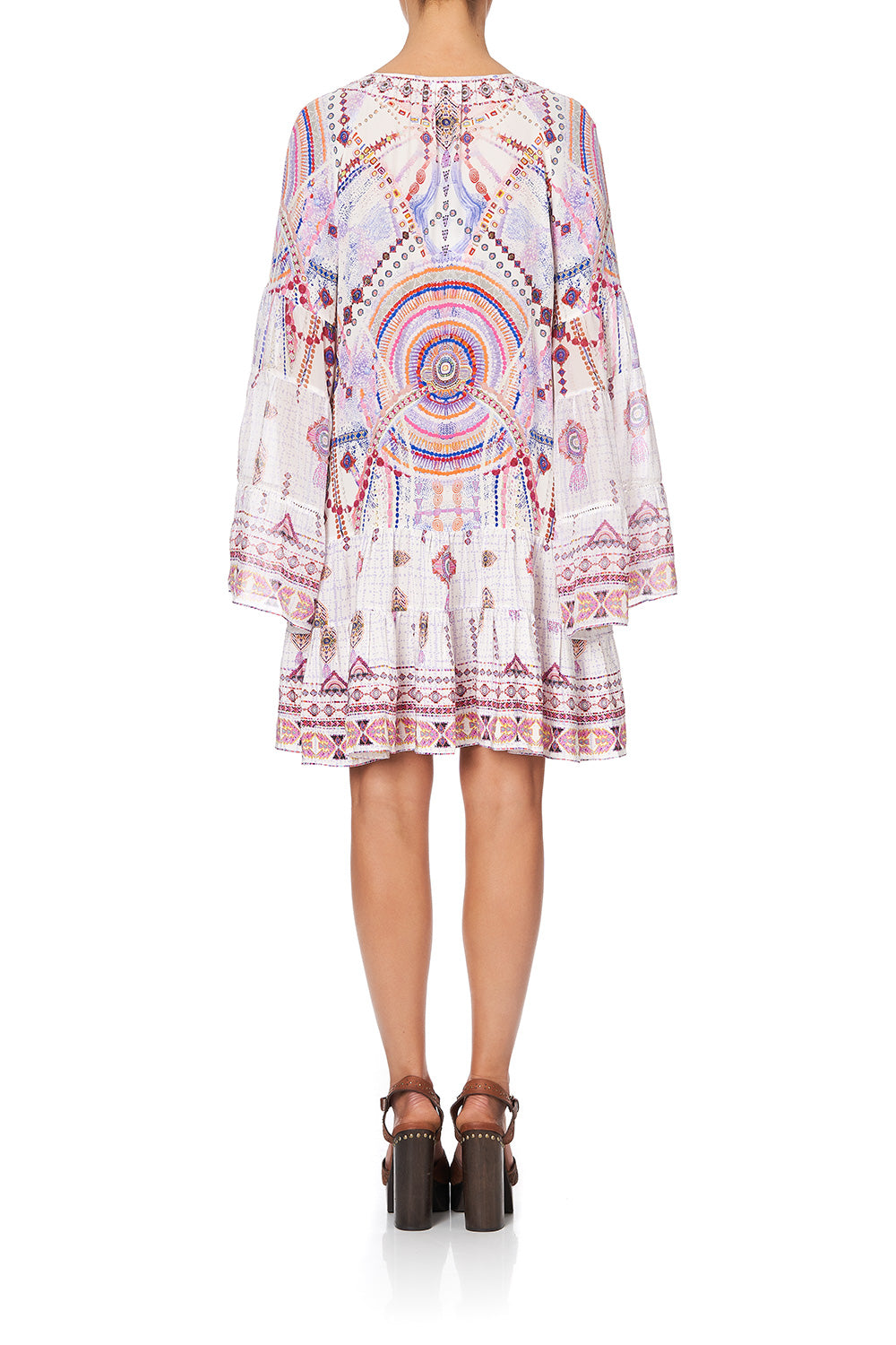 A-LINE GATHERED PANEL DRESS TANAMI ROAD