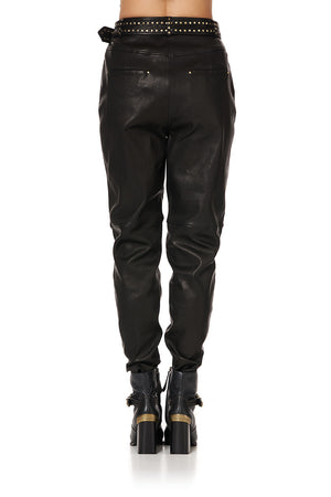 BELTED TROUSER WITH DRAPED SIDE STUDIO 54