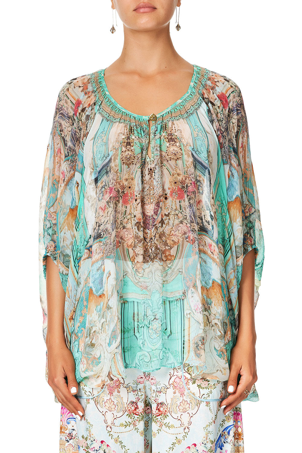 CAMILLA BLOUSE WITH KEYHOLE FRONT I DREAM OF MARIE