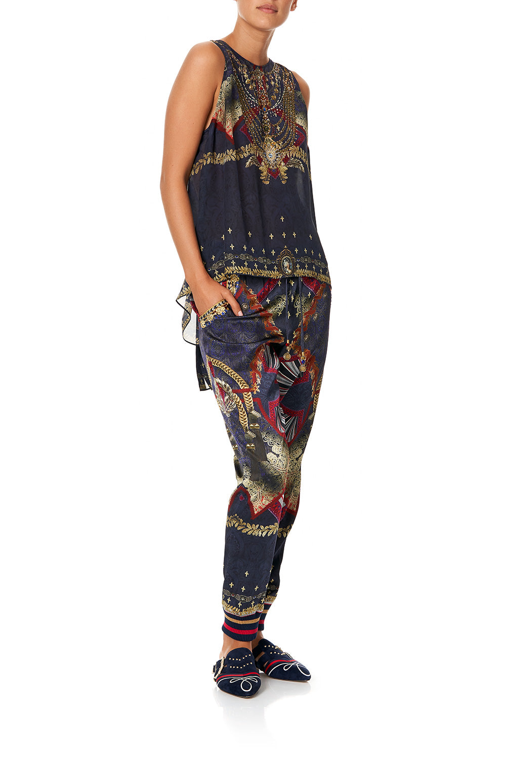 BUTTON BACK TOP THIS CHARMING WOMAN