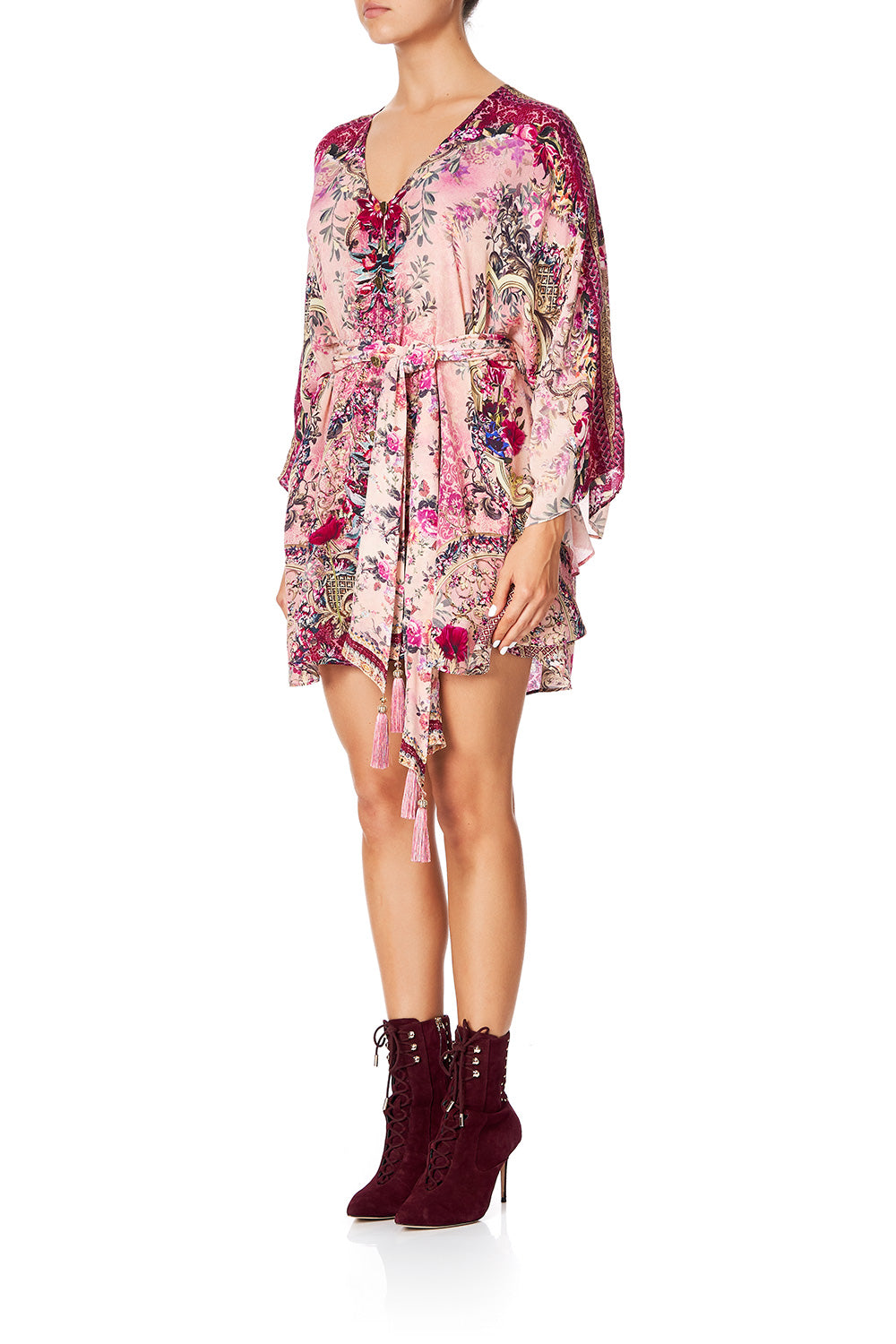 CAMILLA BUTTON UP KAFTAN WITH BELT LA BELLE