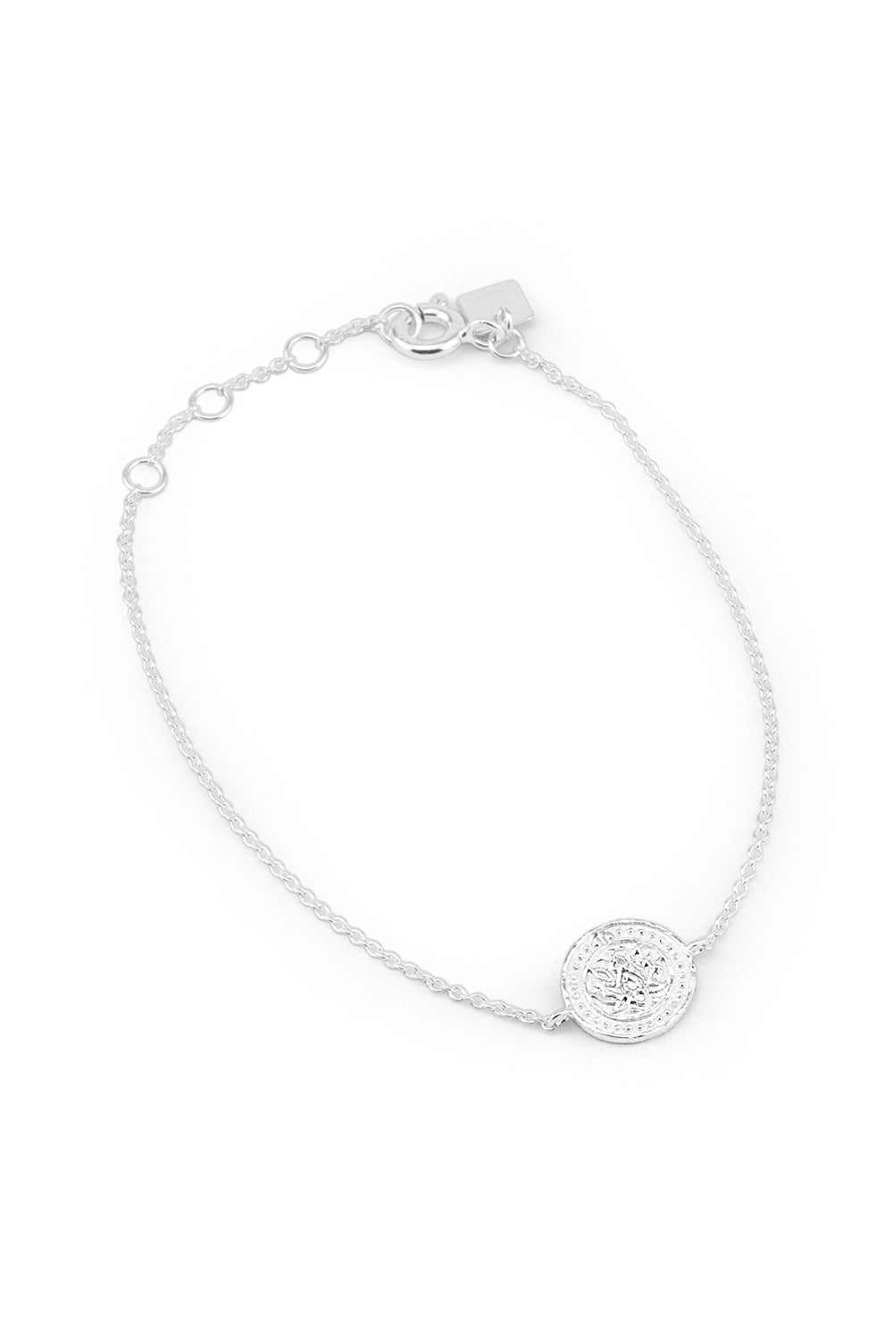 BY CHARLOTTE LOTUS BRACELET SILVER PLATED