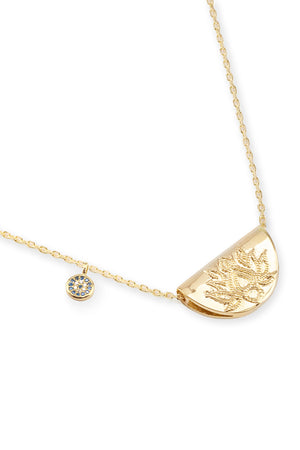 BY CHARLOTTE LOTUS SHORT NECKLACE GOLD