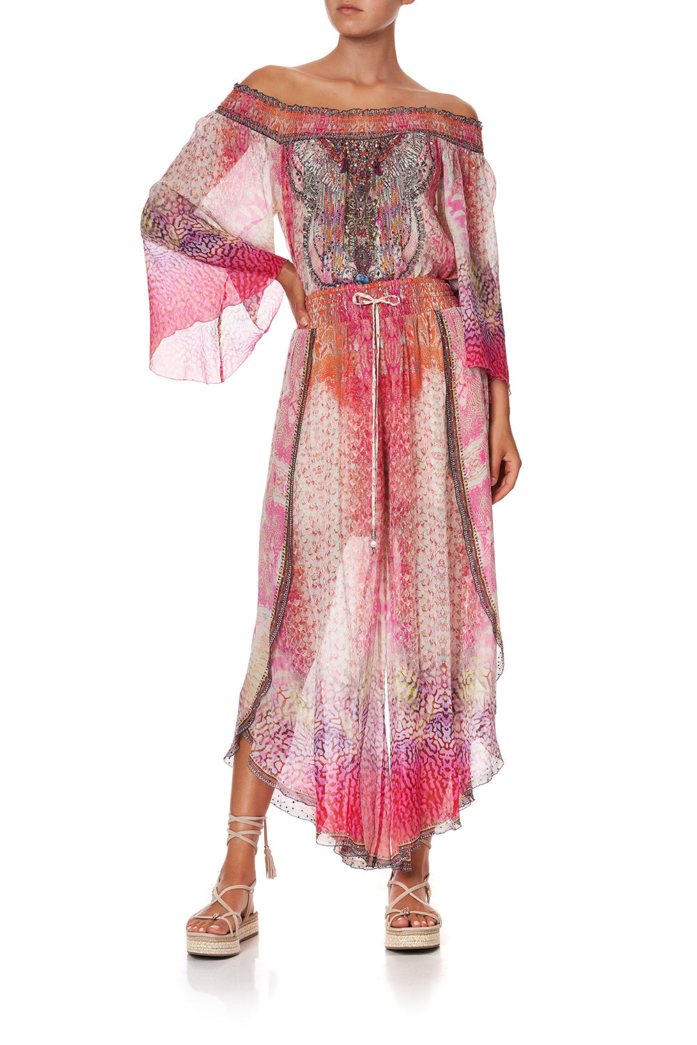 CURVED HEM PANT SERPENTINE DREAMS