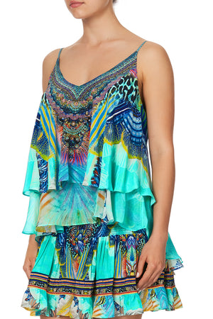 DOUBLE LAYERED CAMI REEF WARRIOR