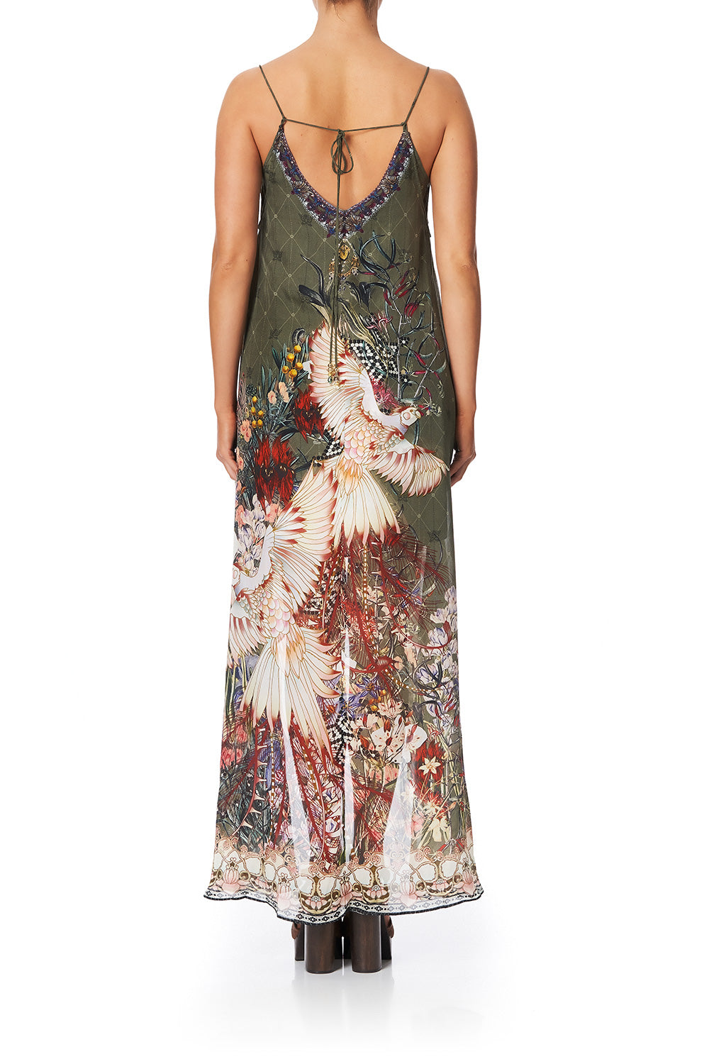 FLARED MINI WITH SHEER OVERLAY WATCHFUL WINGS