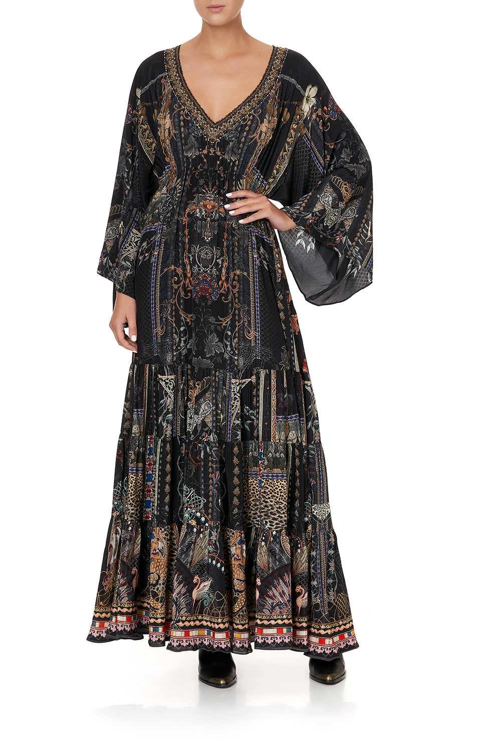 GATHERED PANEL DRESS SON OF SEVEN QUEENS