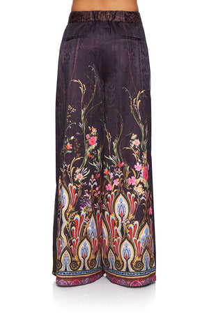 CAMILLA HIGH WAISTED TROUSER WITH GODET WILD FLOWER