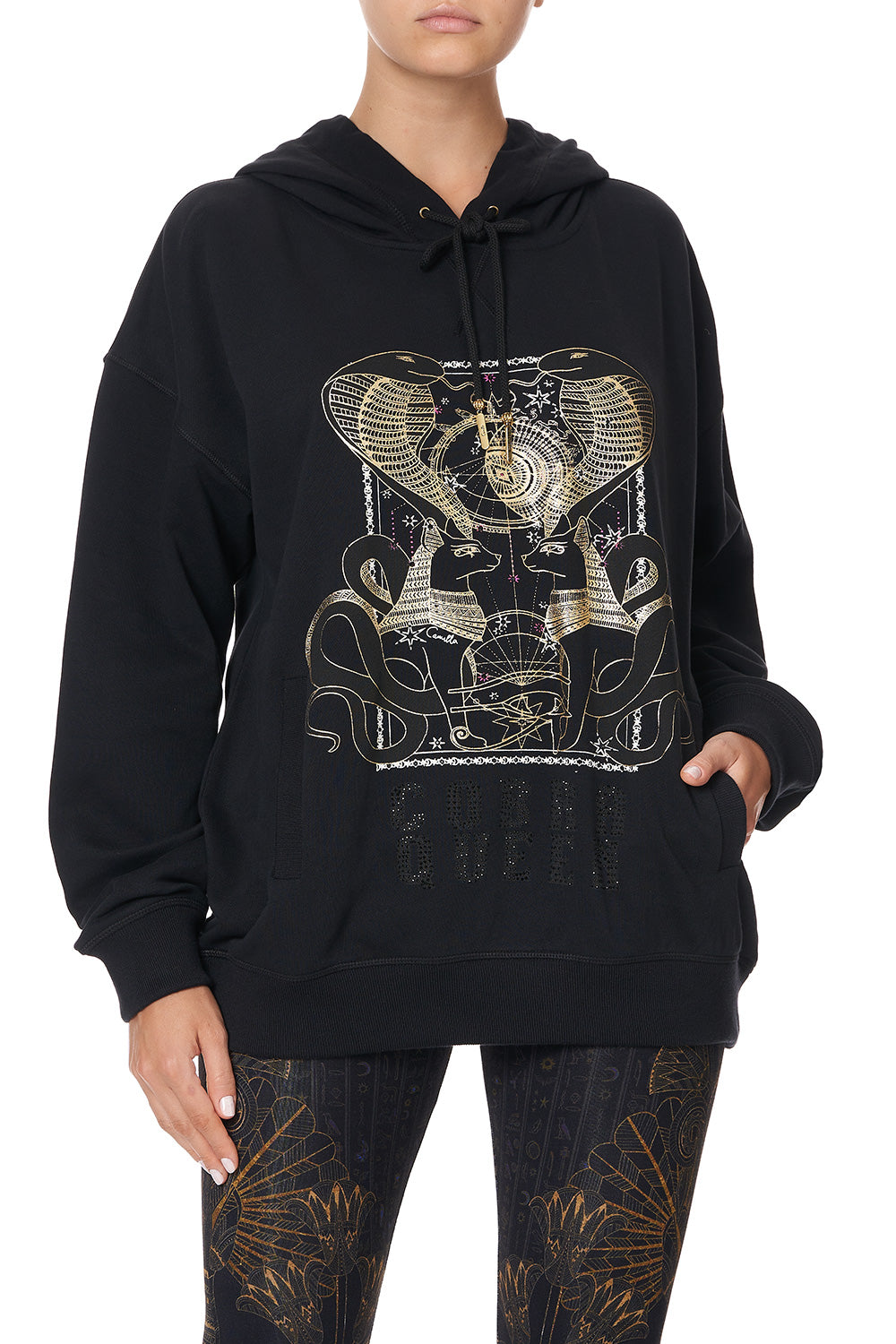 HOODIE WITH SIDE POCKETS COBRA KING