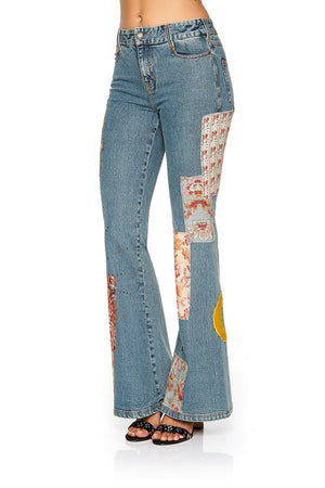 MID RISE FLARED JEANS JEANNE QUEEN