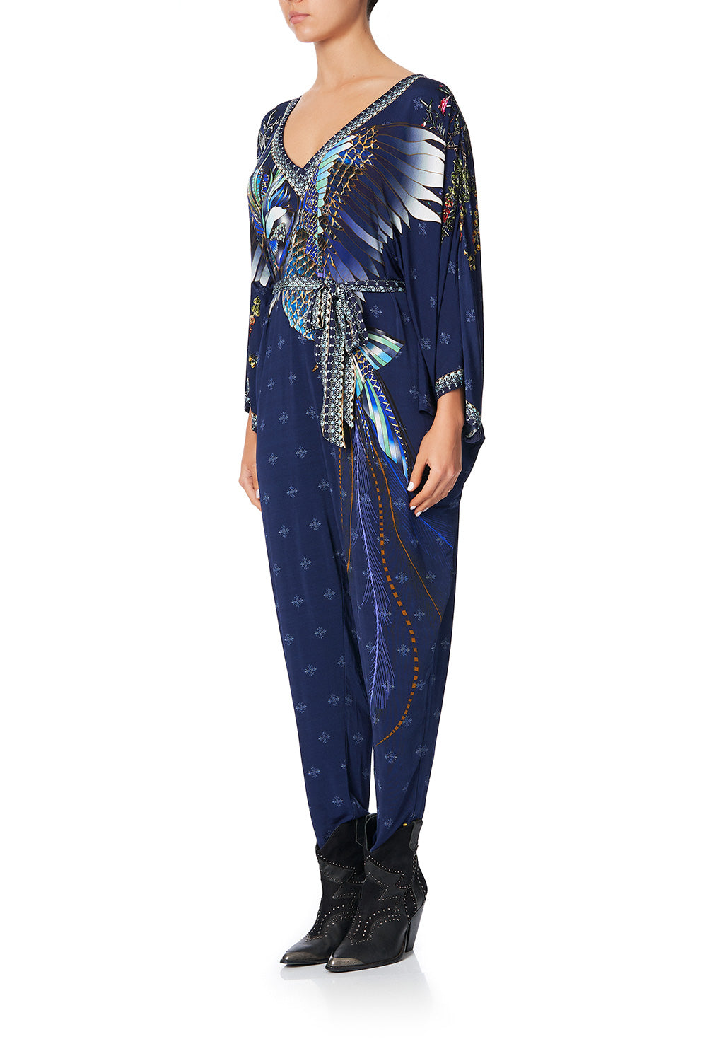 JERSEY BAT SLEEVE JUMPSUIT SOUTHERN TWILIGHT