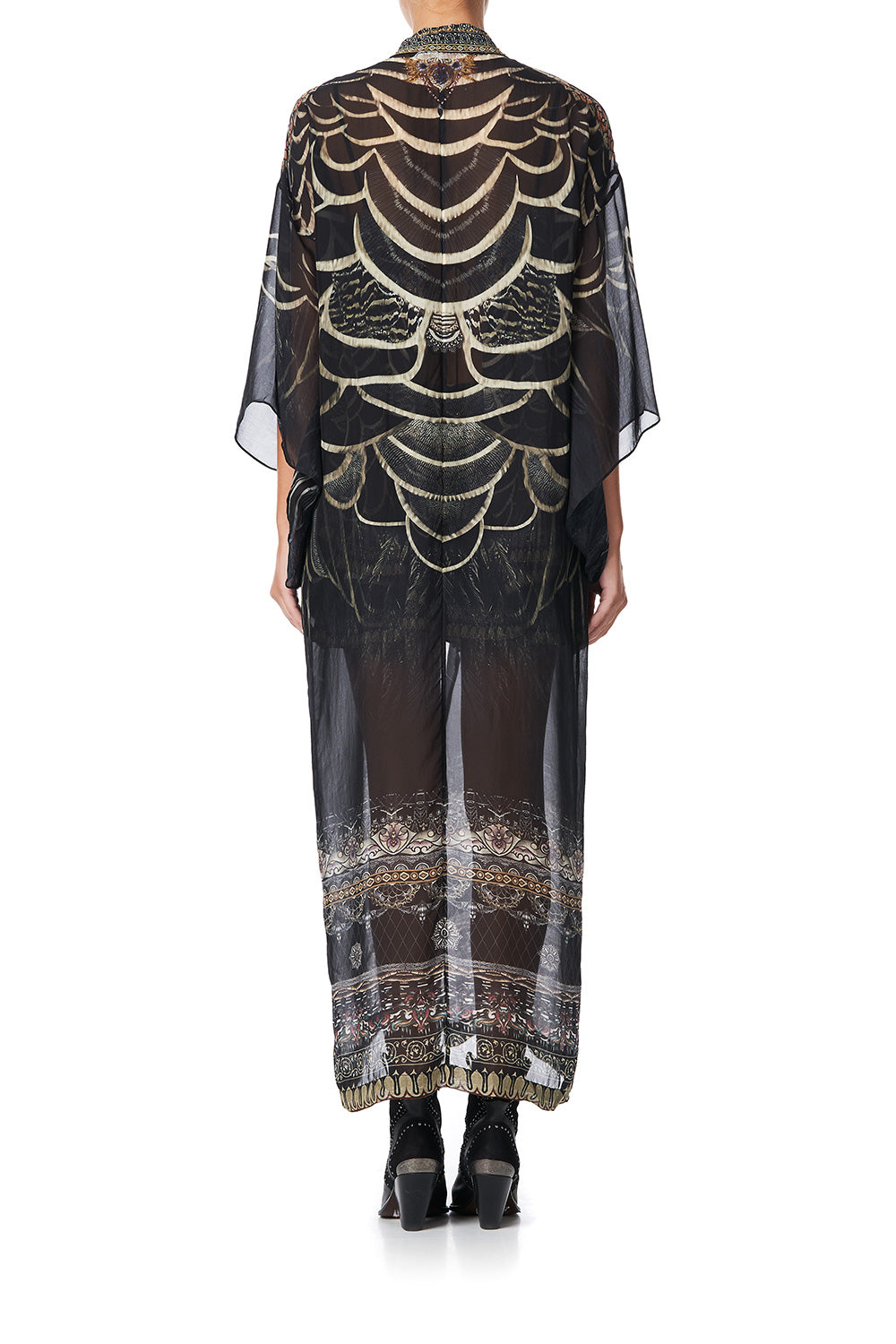 KIMONO COAT UNDER A FULL MOON