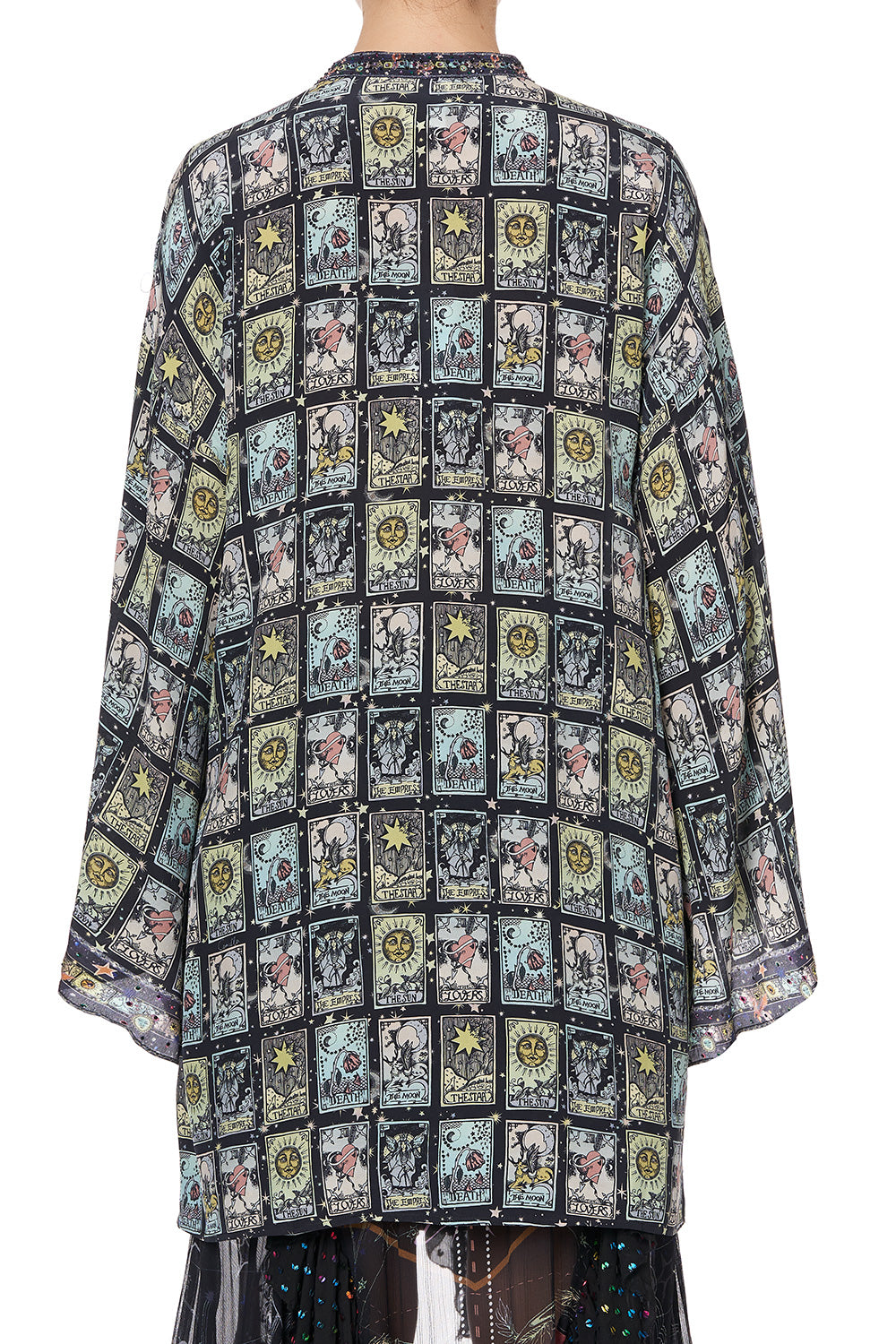 KIMONO SLEEVE BLOUSE MIDNIGHT MOON HOUSE