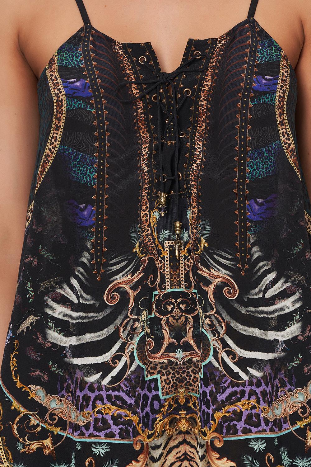 LACE UP FRONT CAMI SHES GOT GRACE