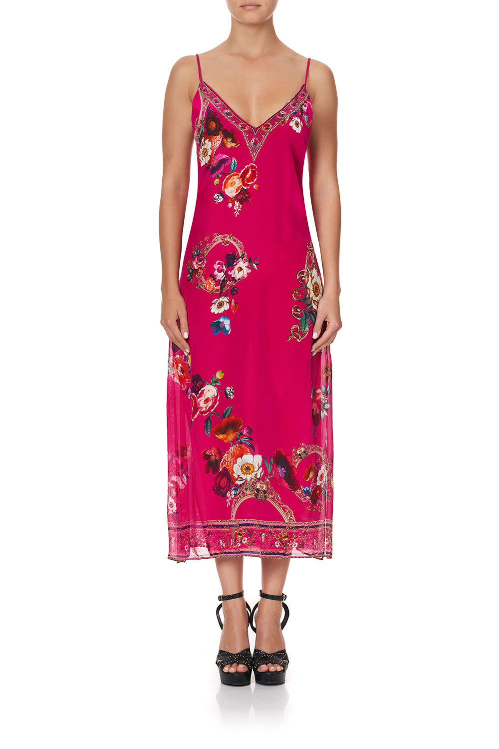 LACE UP SLIP WITH SHEER PANEL APPLE EYED