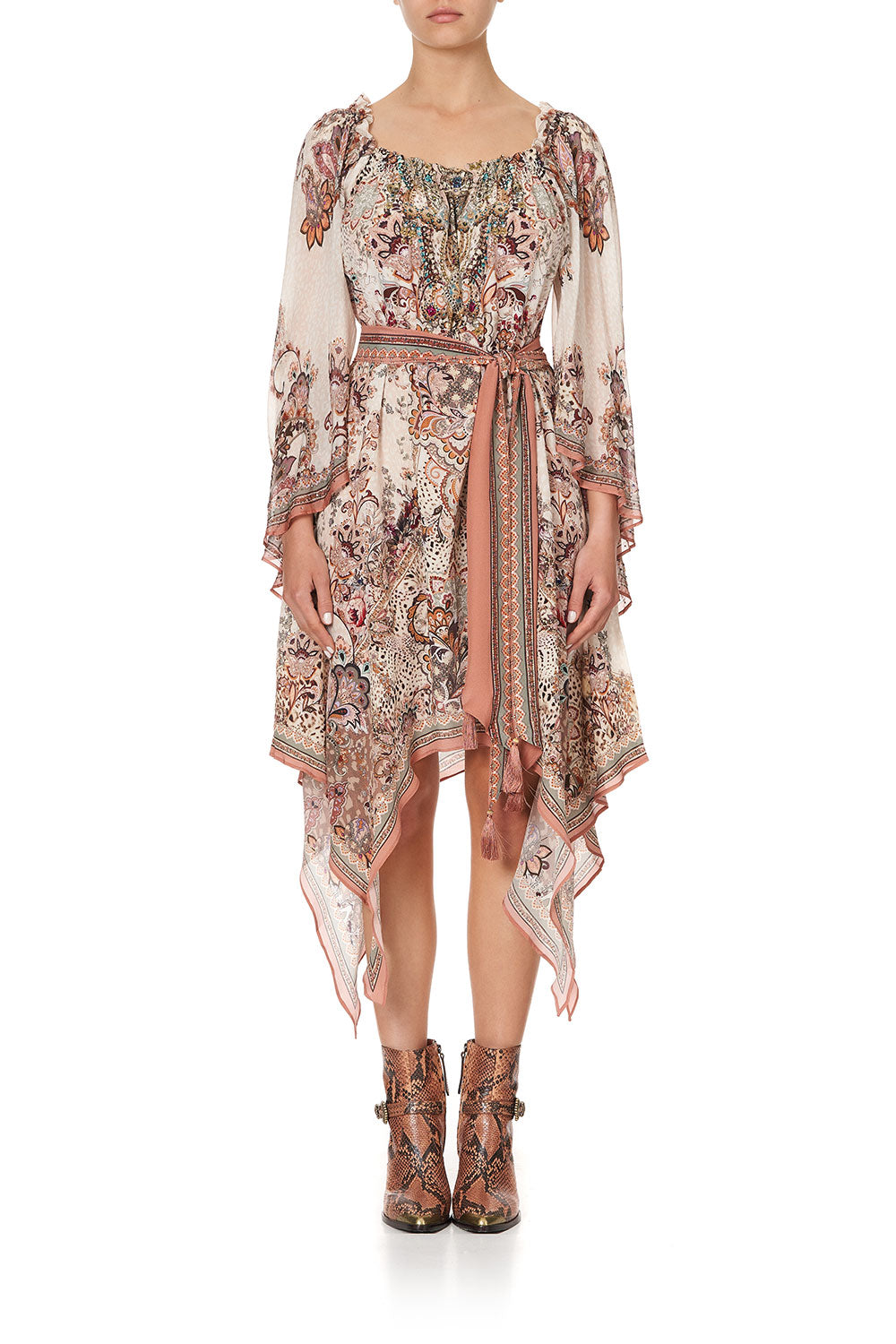 LONG DRESS WITH HANDKERCHIEF HEM TALES OF TALITHA