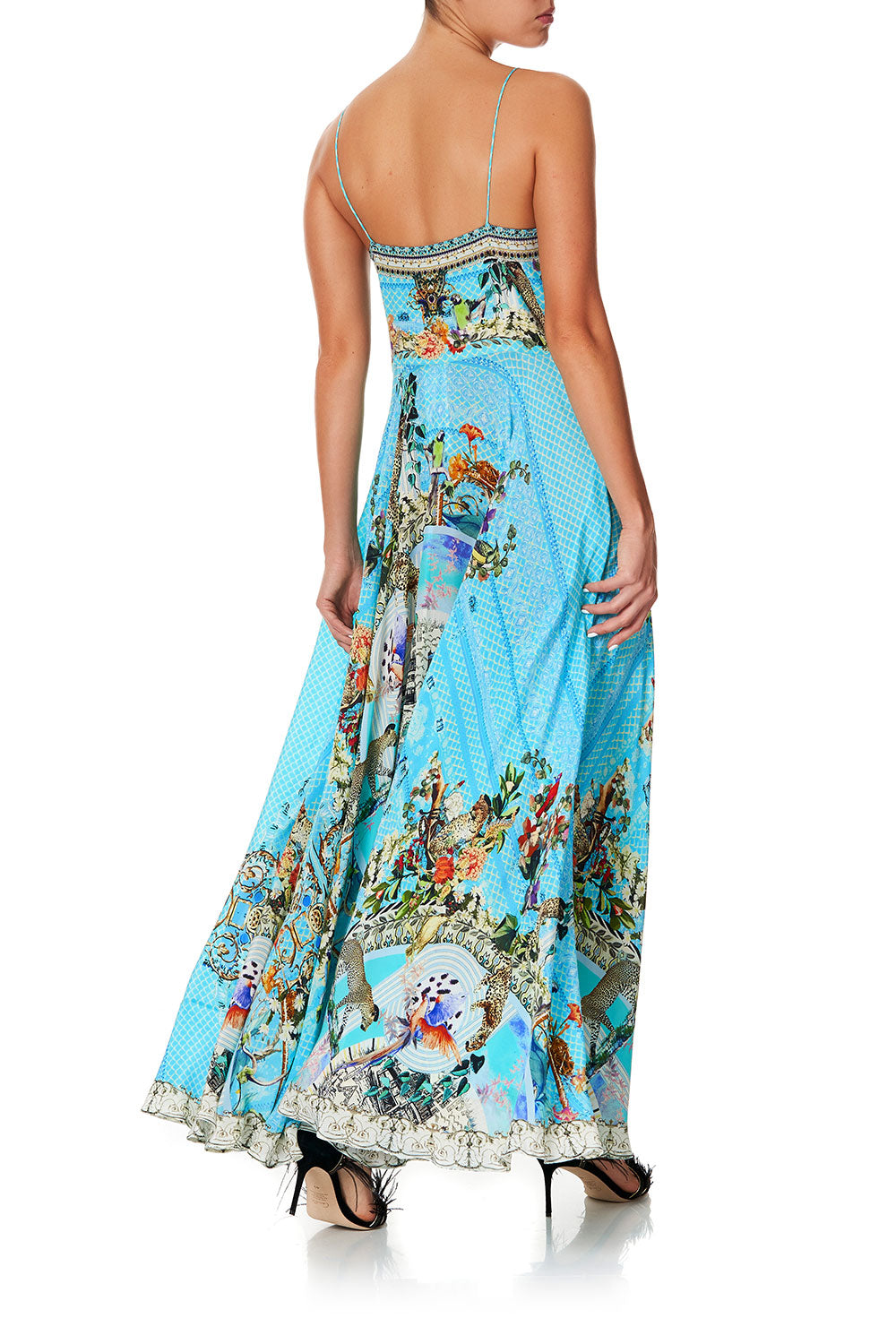 LONG DRESS WITH TIE FRONT GIRL FROM ST TROPEZ