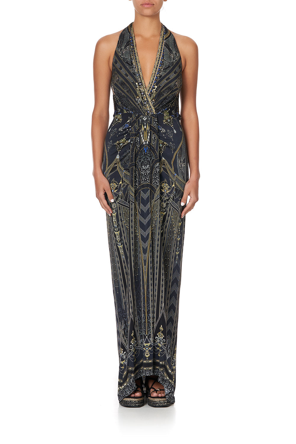 LONG JERSEY HALTER DRESS GREAT SCOTT