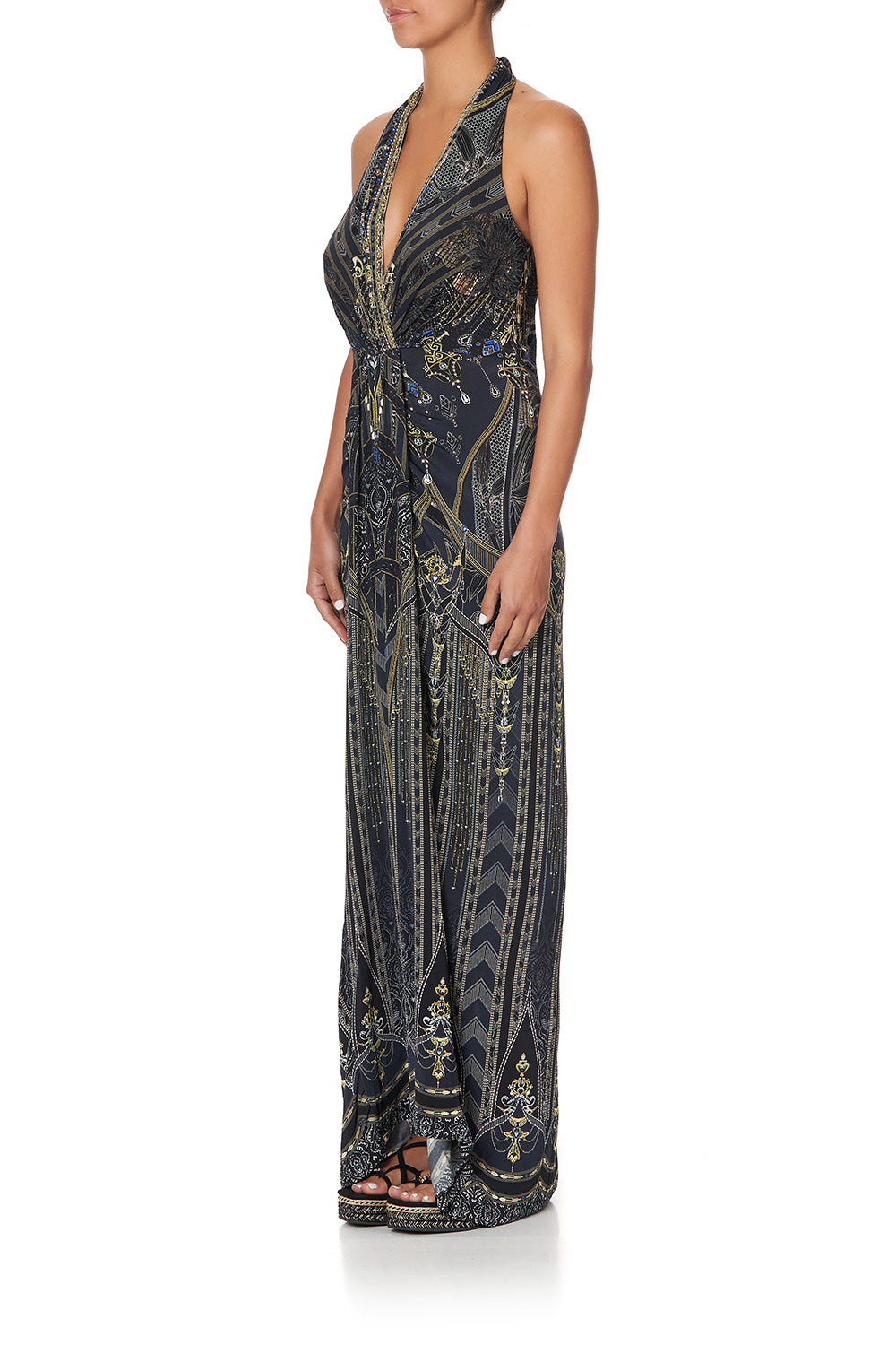 LONG JERSEY HALTER DRESS GREAT SCOTT