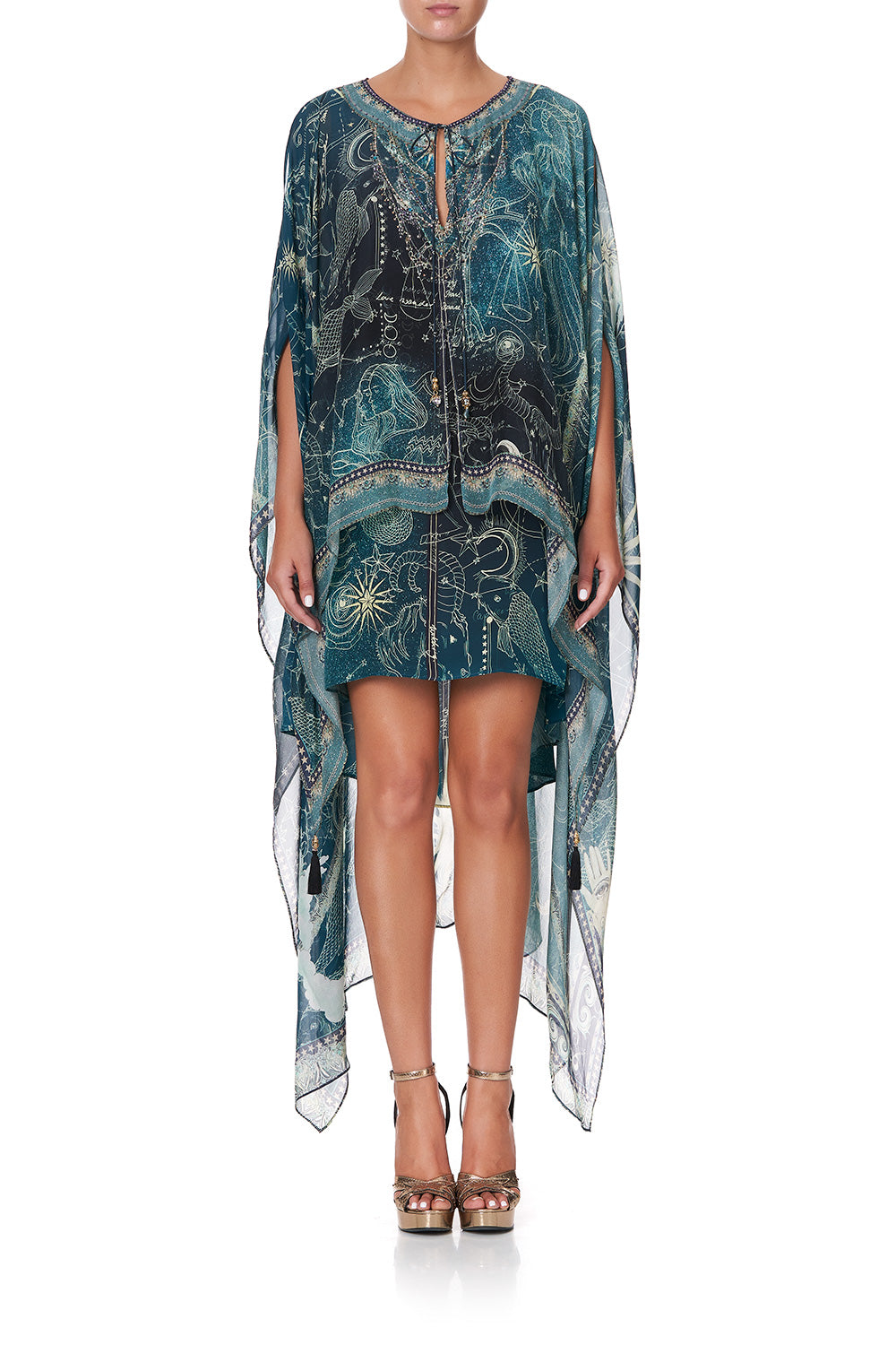 LONG SHEER OVERLAY DRESS INTO THE MYSTIQUE