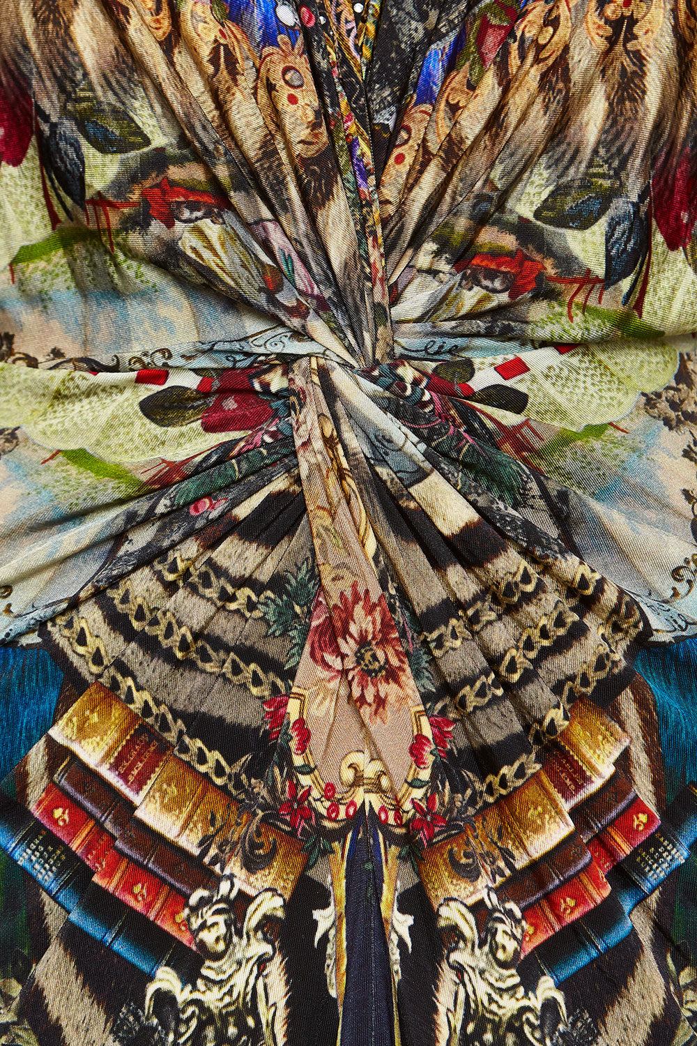 LONG SPLIT FRONT TWIST DRESS STRONGER TOGETHER