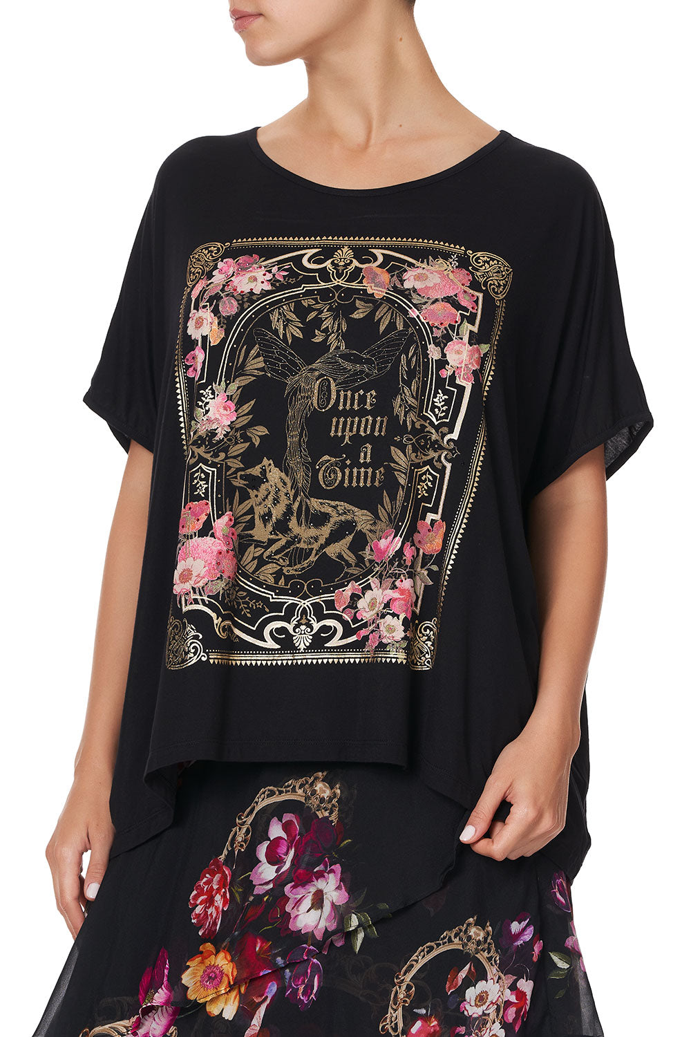 LOOSE FIT ROUND NECK TEE MIRROR MIRROR