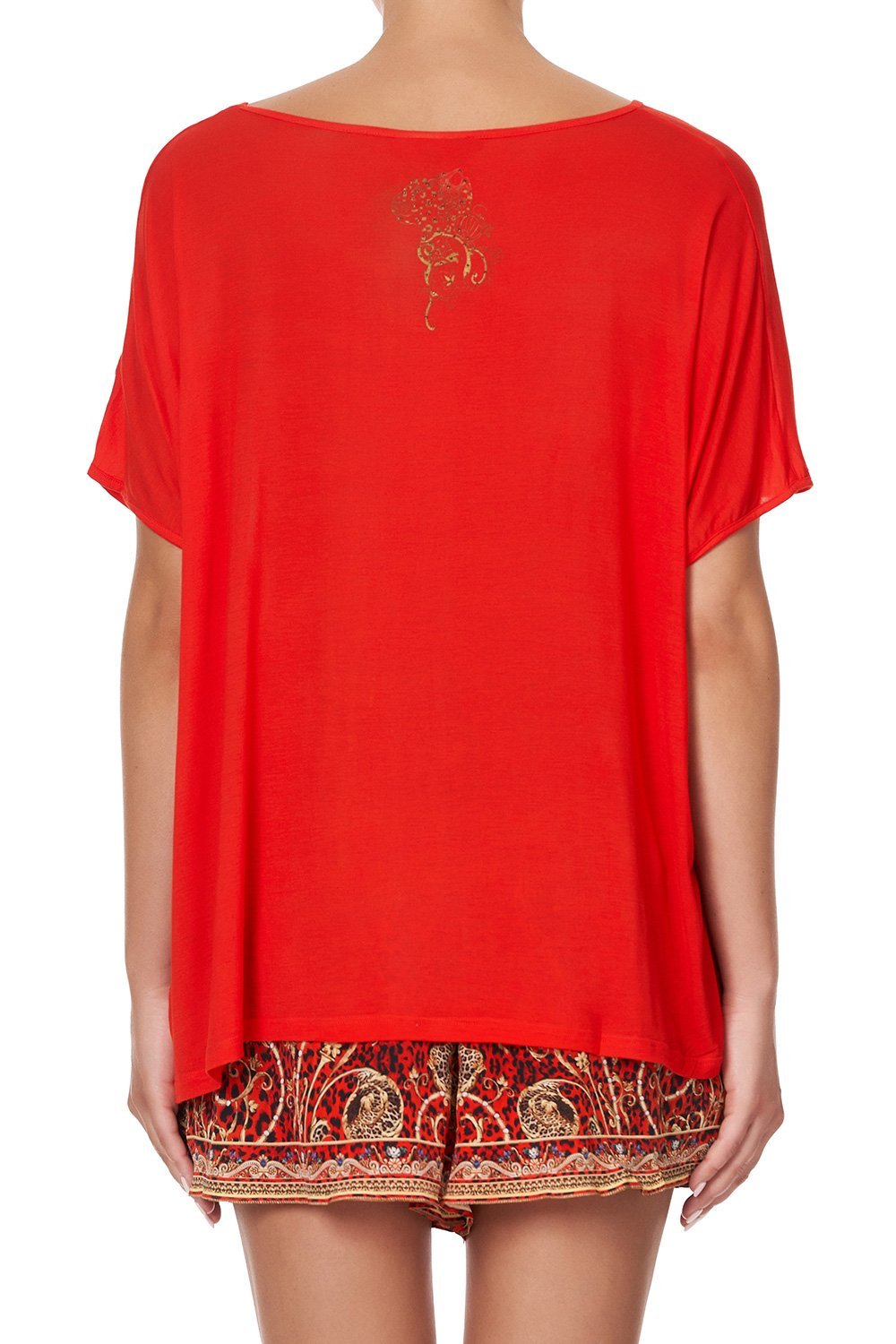 LOOSE FIT ROUND NECK TEE SLAVE TO THE RHYTHM