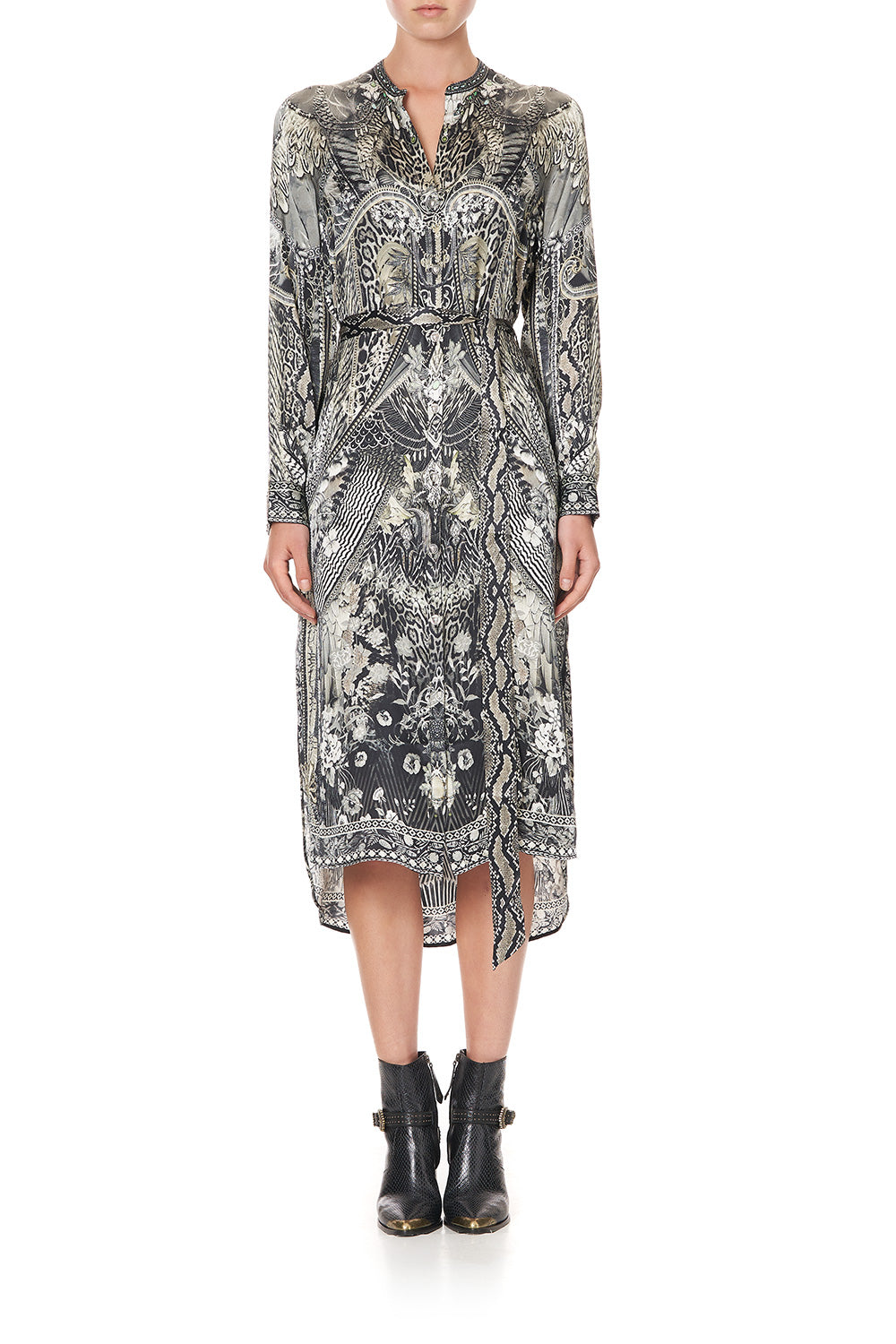 MID LENGTH SHIRT DRESS ONE TRIBE