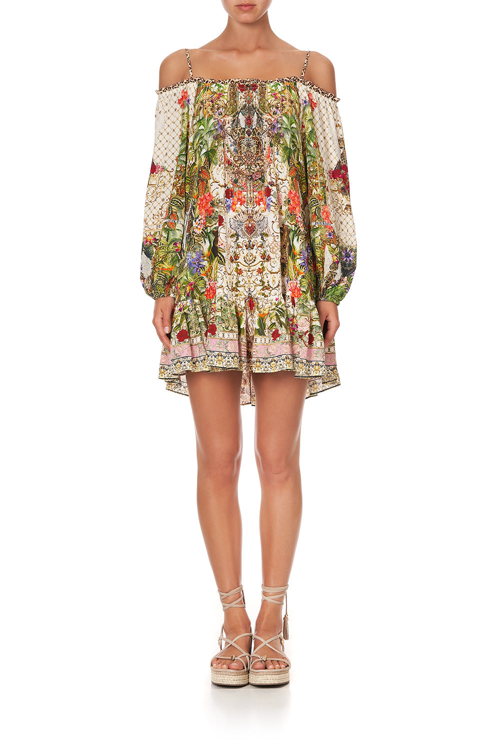 OFF SHOULDER DRESS WITH STRAPS FAIR VERONA