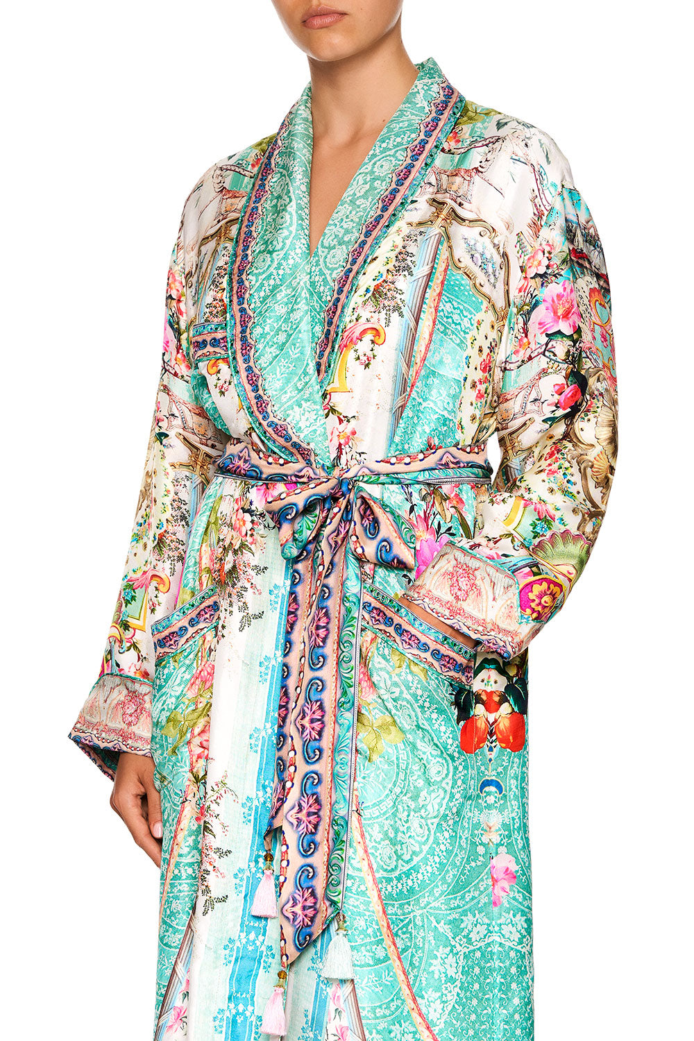CAMILLA LONG ROBE WITH TIE CALL IT DREAMING