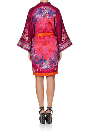 ROBE WITH NARROW COLLAR TROPIC OF NEON