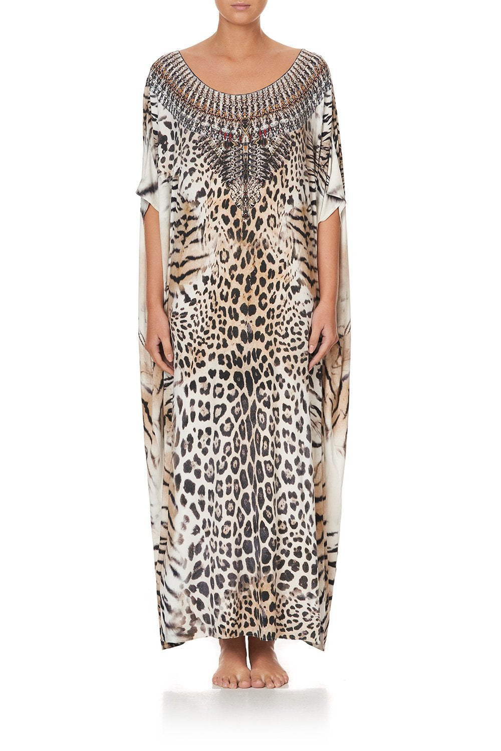 ROUND NECK KAFTAN JAGUAR