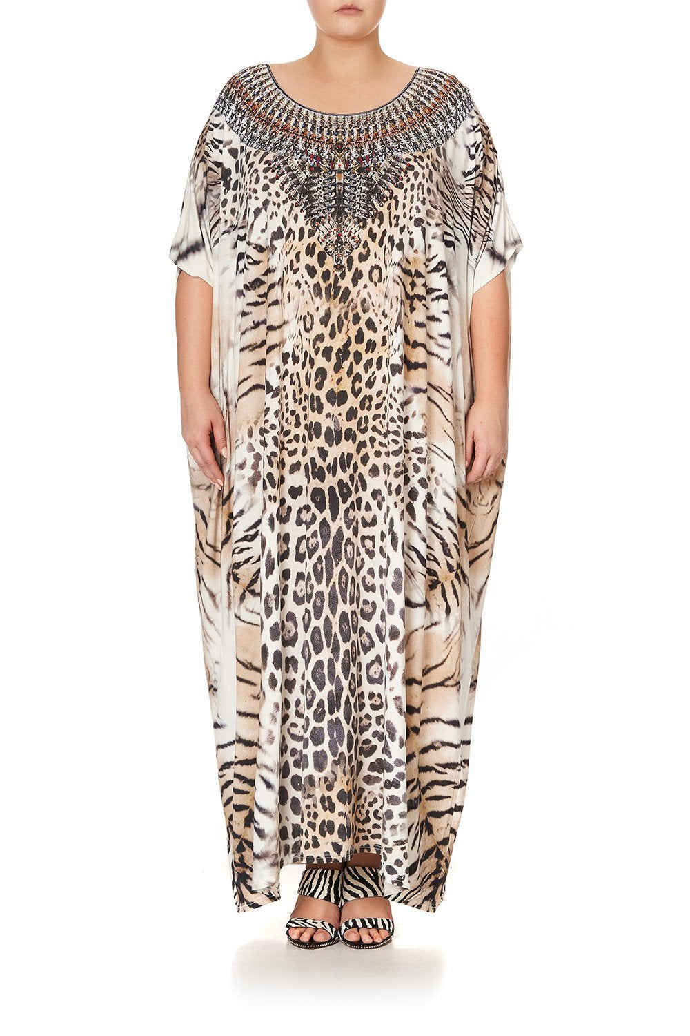 ROUND NECK KAFTAN JAGUAR