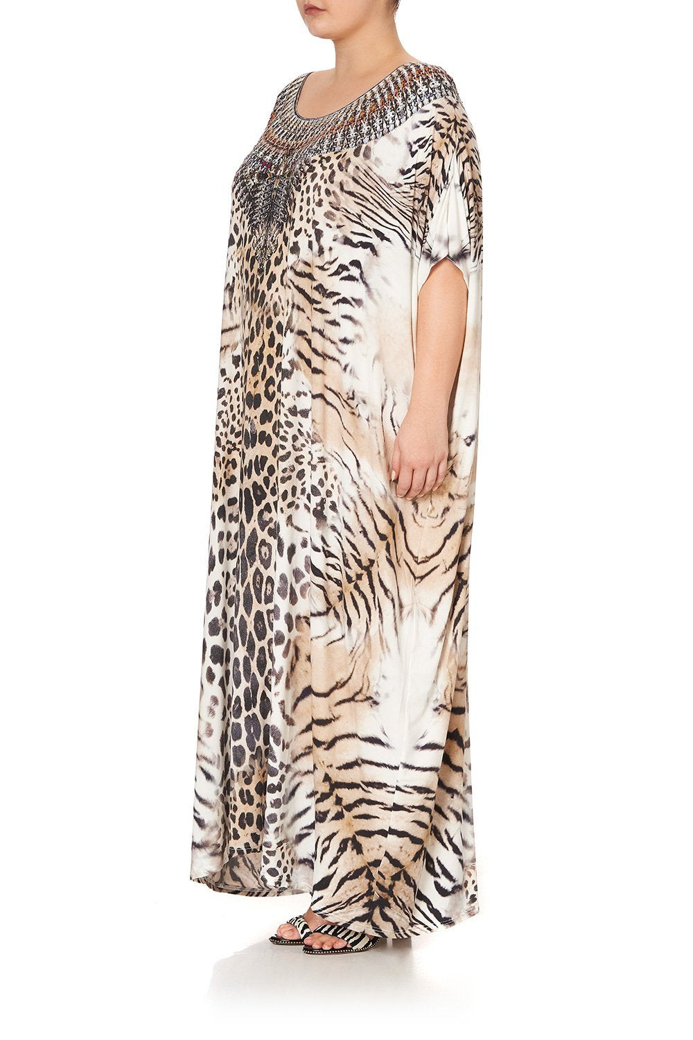 ROUND NECK KAFTAN JAGUAR
