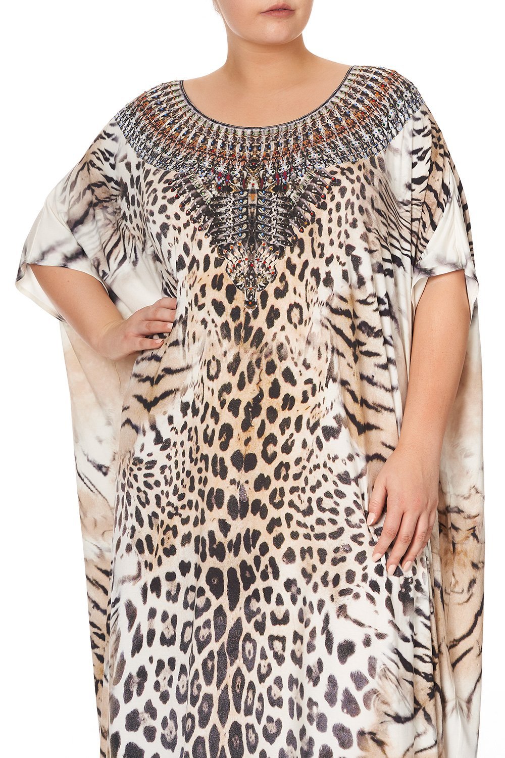 ROUND NECK KAFTAN JAGUAR