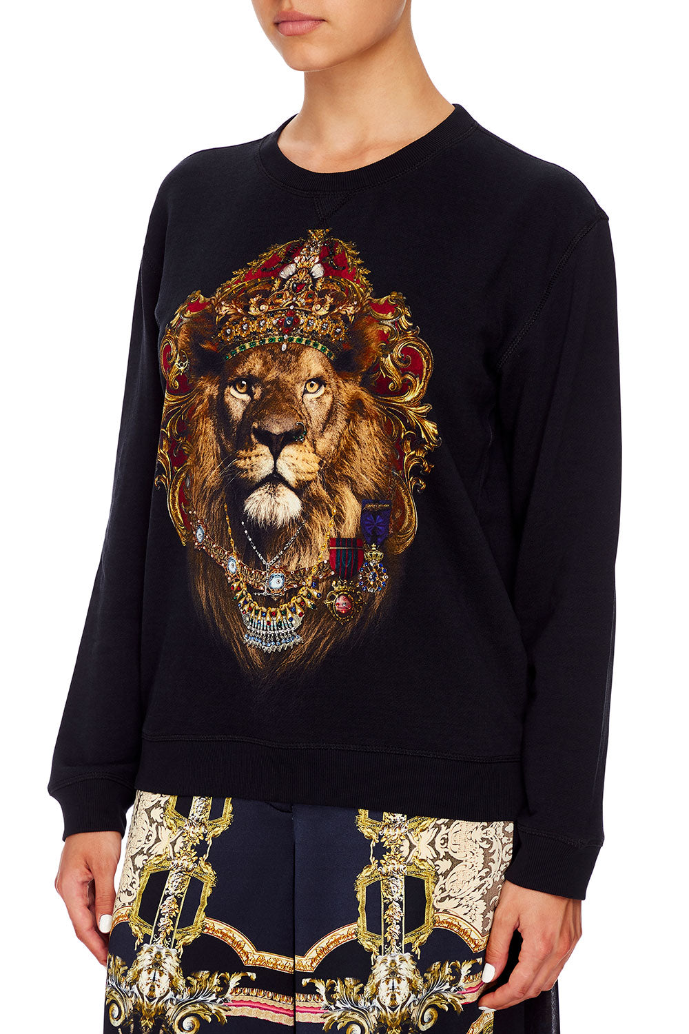 CAMILLA ROUND NECK SWEATER MIDNIGHT MEETING