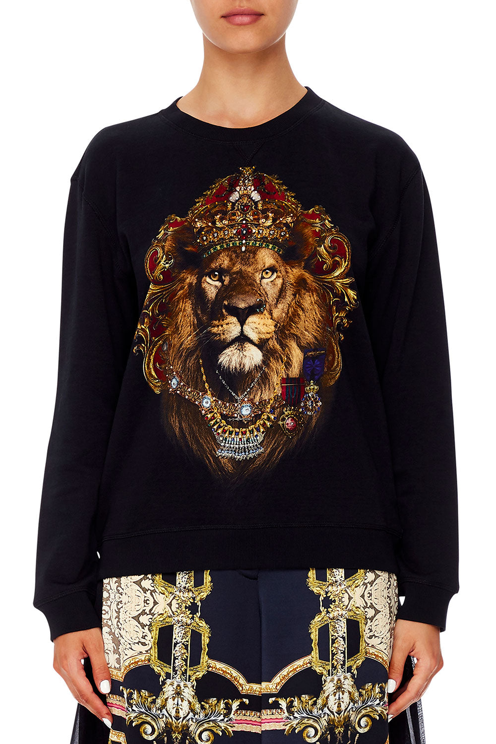 CAMILLA ROUND NECK SWEATER MIDNIGHT MEETING